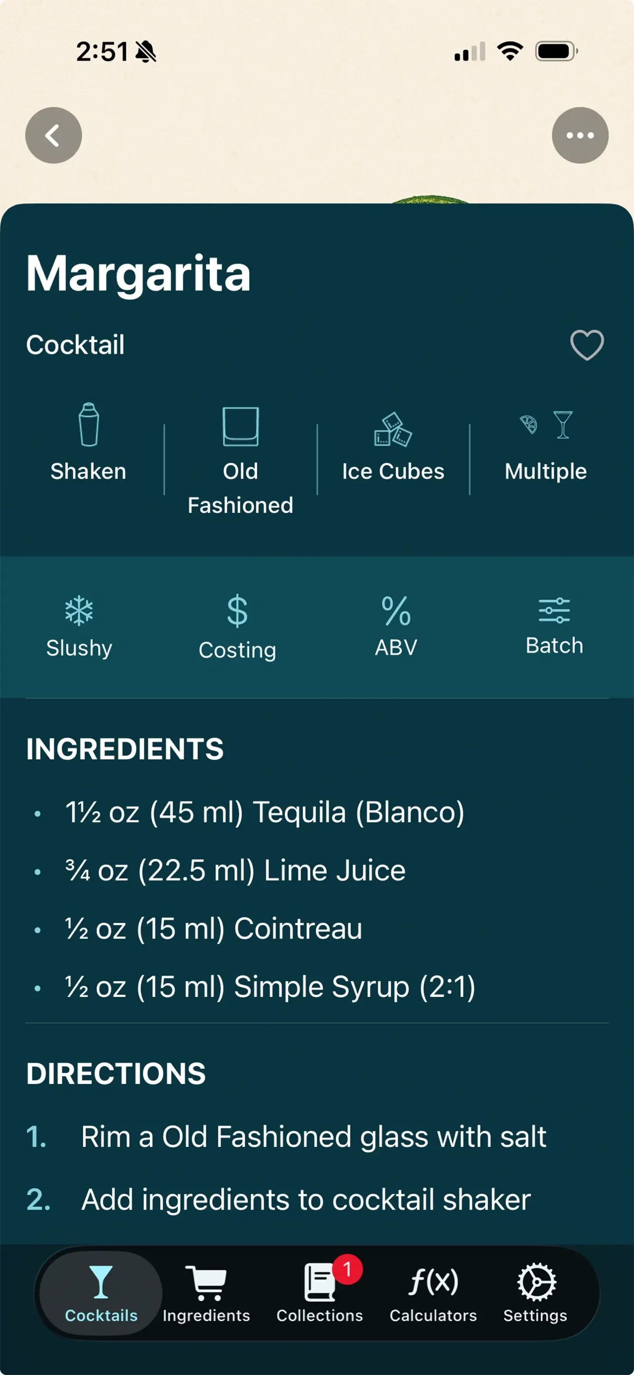 Bevnap: Cocktail Recipes app store screenshot 3 — Food & Drink (iOS)