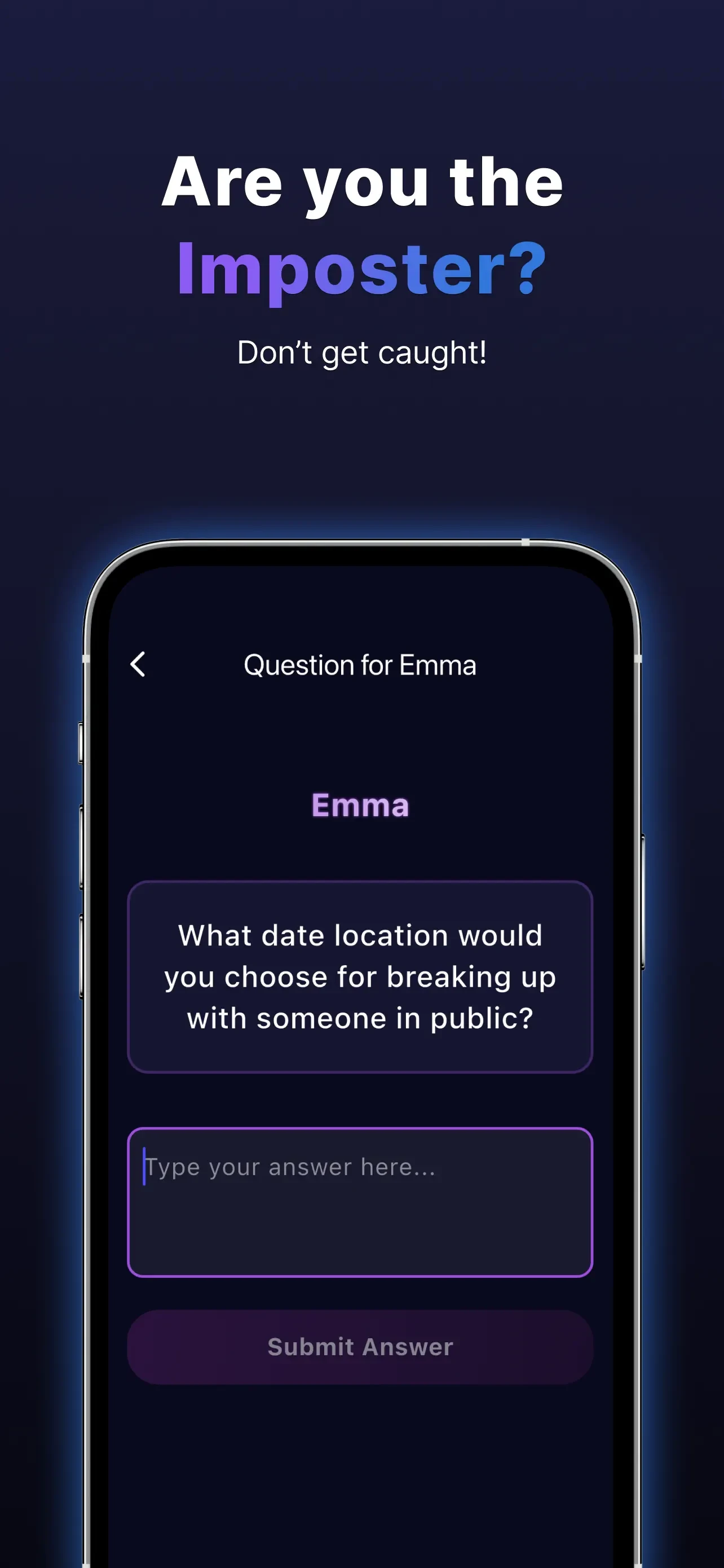 Imposter Game - Party Edition app store screenshot 4 — Games (iOS)