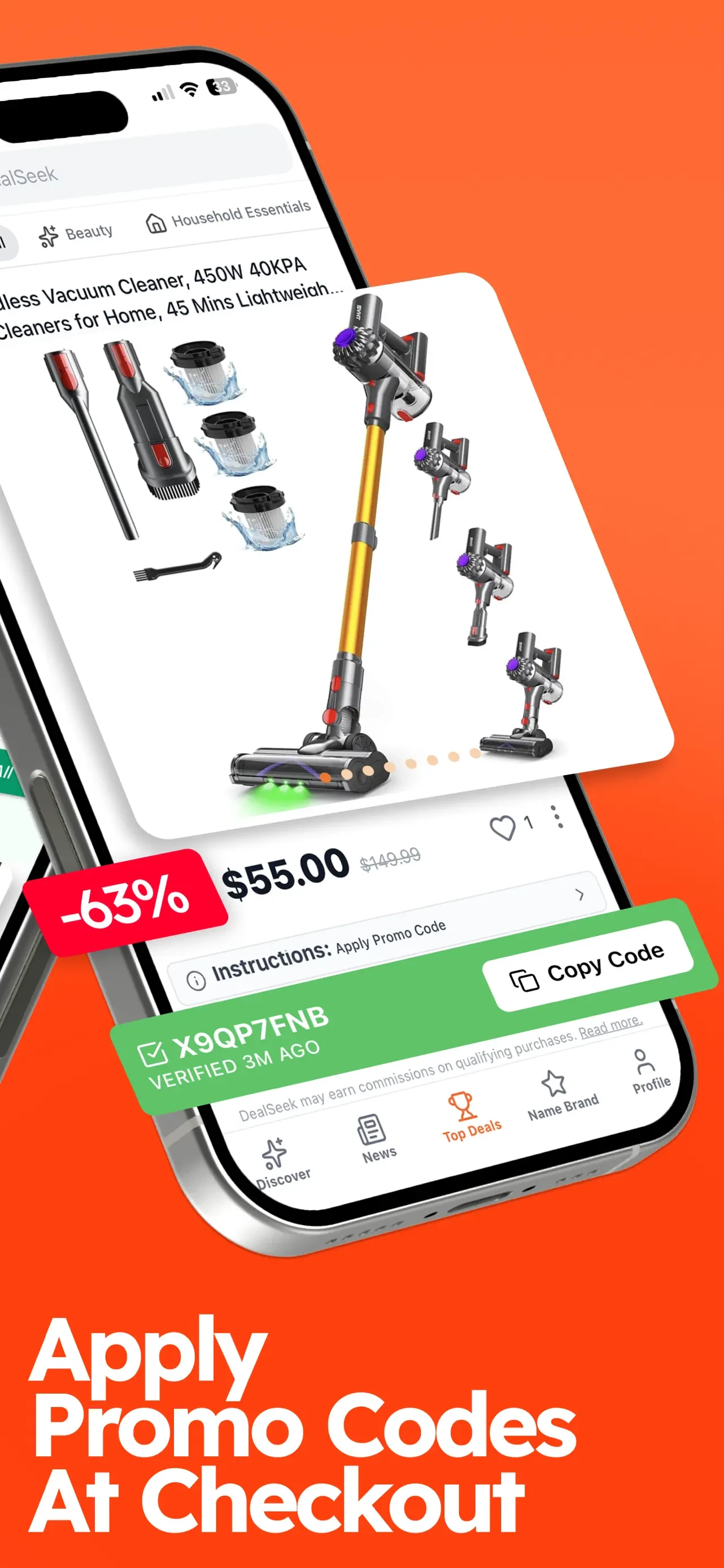 DealSeek: Coupons & Discounts app store screenshot 3 — Shopping (iOS)