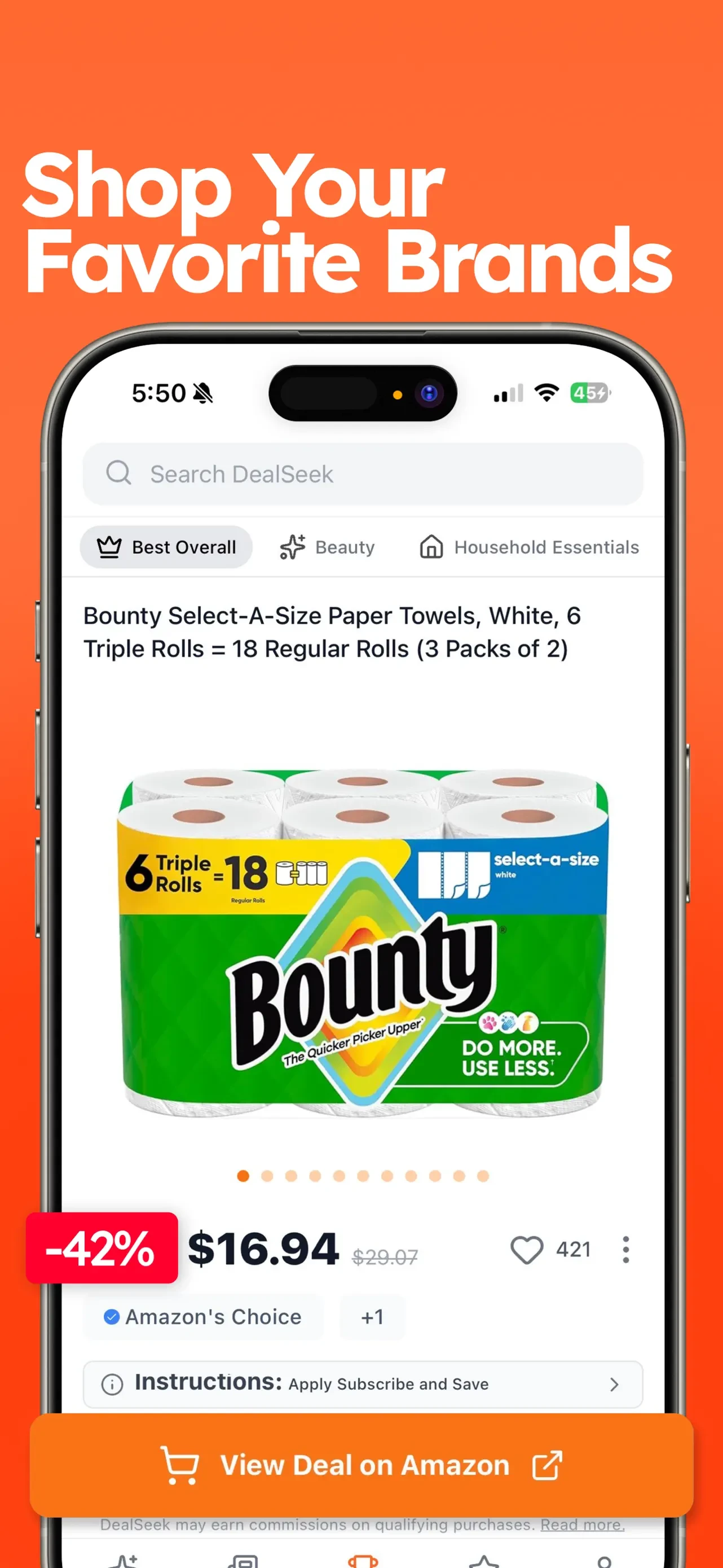 DealSeek: Coupons & Discounts app store screenshot 5 — Shopping (iOS)