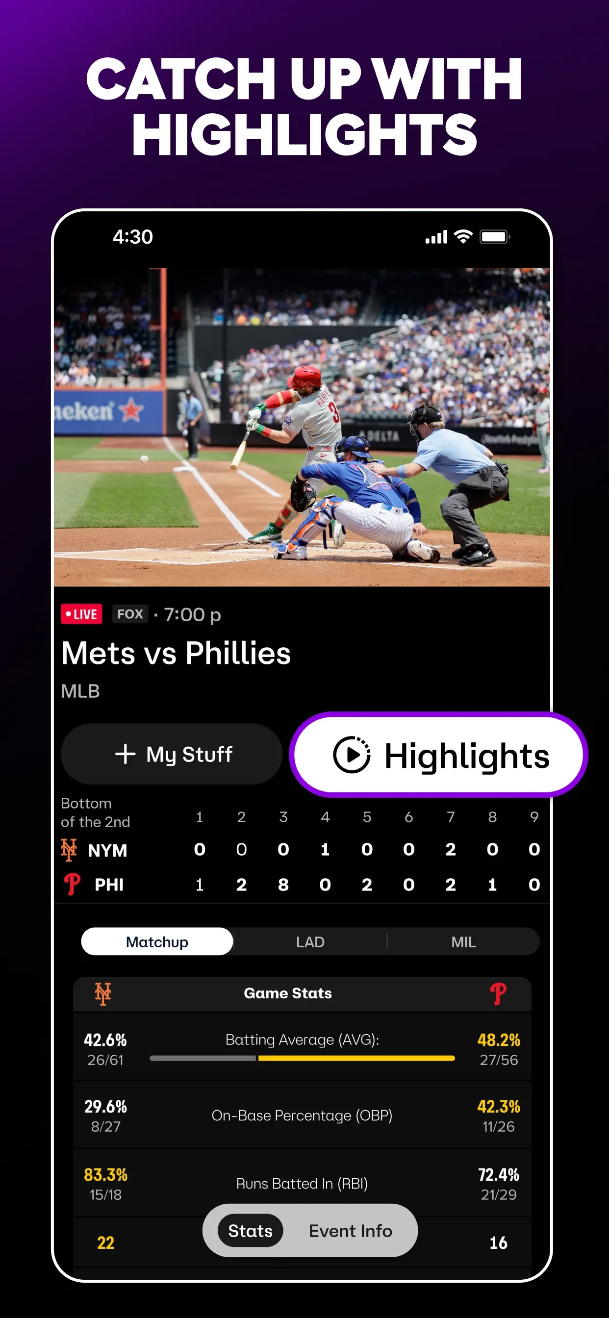 FOX One: Live News, Sports, TV app store screenshot 4 — Unknown (iOS)