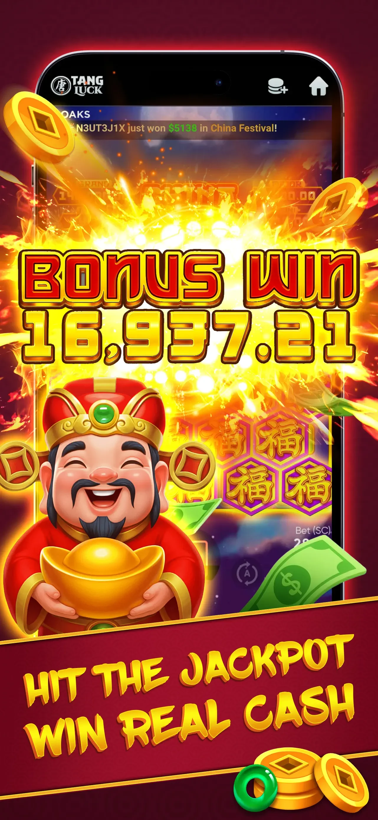Tang Luck: Casino Slots app store screenshot 1 — Games (iOS)