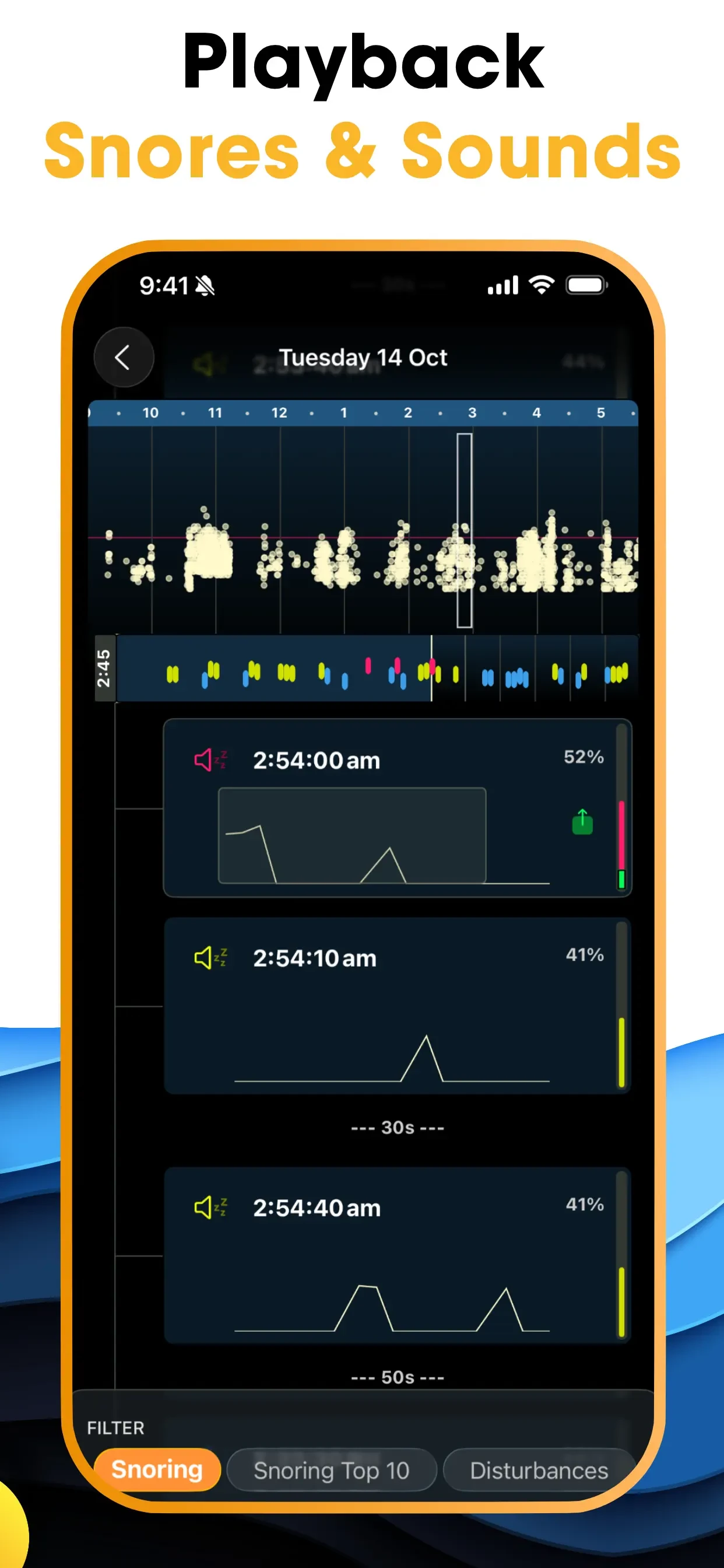 AutoSnore: Snoring Recorder app store screenshot 4 — Medical (iOS)