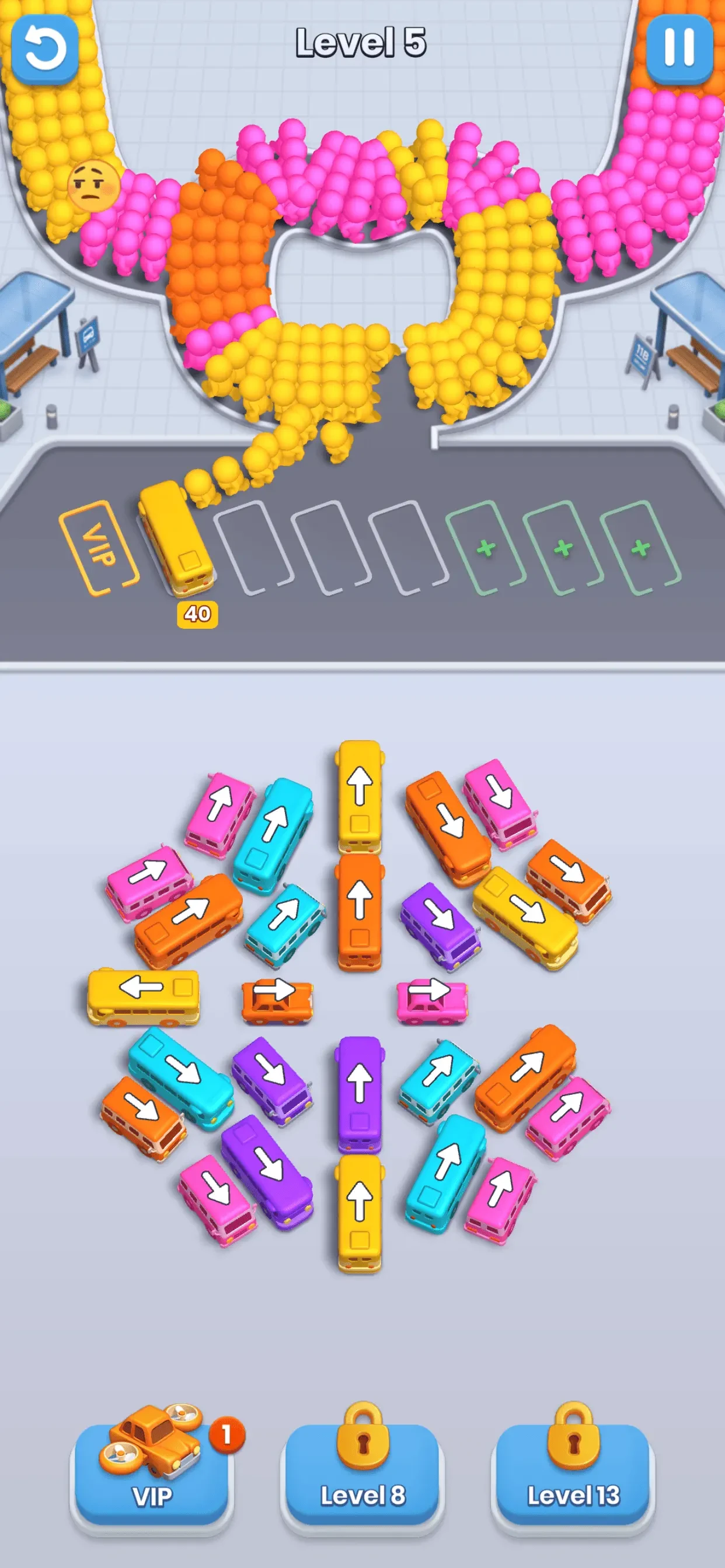 Bus Fever! Car Jam Escape app store screenshot 2 — Games (iOS)