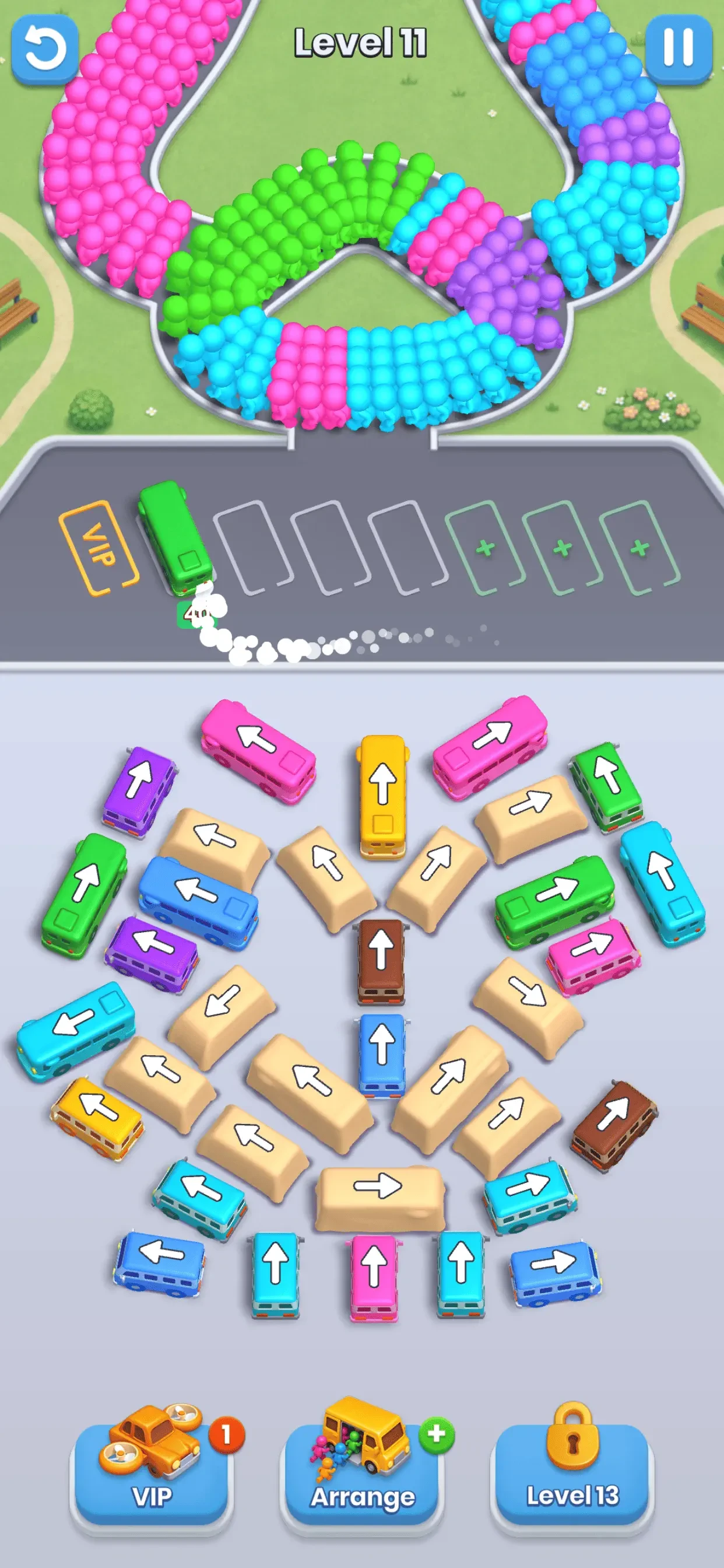 Bus Fever! Car Jam Escape app store screenshot 3 — Games (iOS)