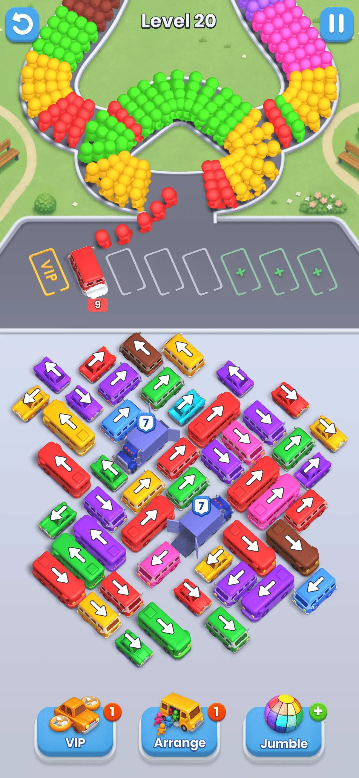 Bus Fever! Car Jam Escape app store screenshot 4 — Games (iOS)