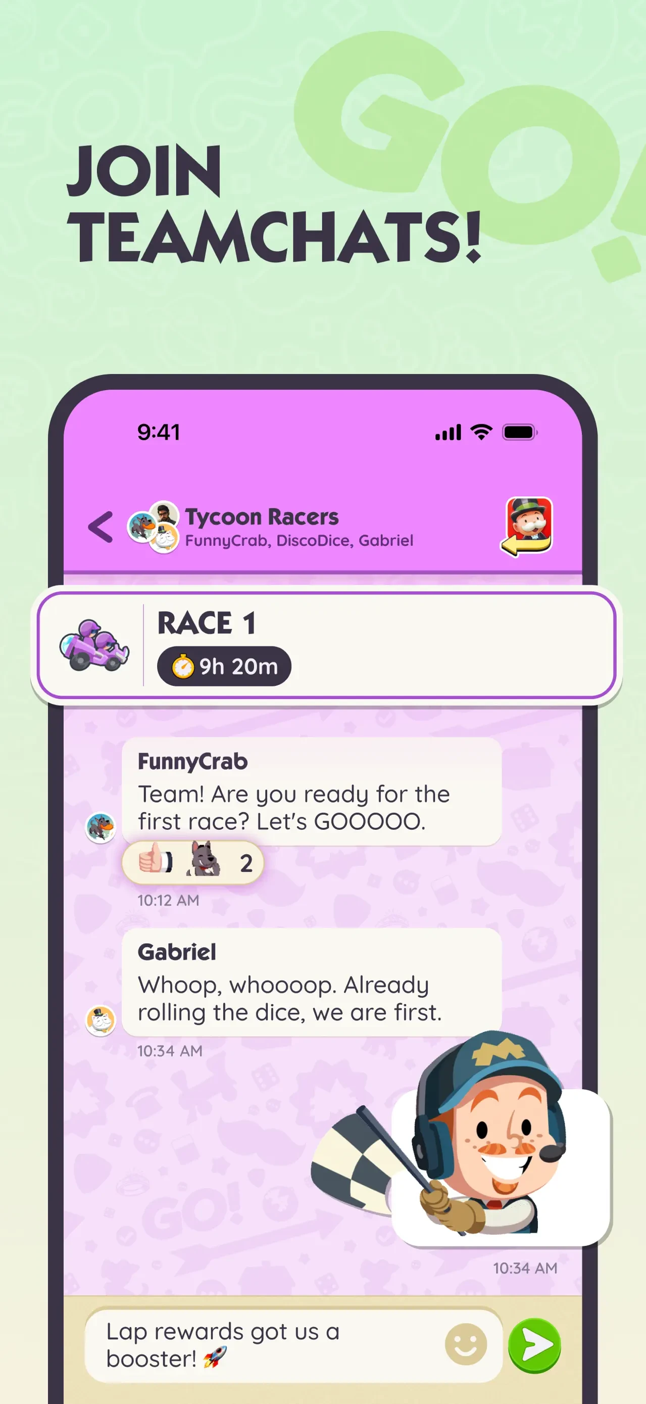 MONOPOLY GO!Chat app store screenshot 4 — Social Networking (iOS)