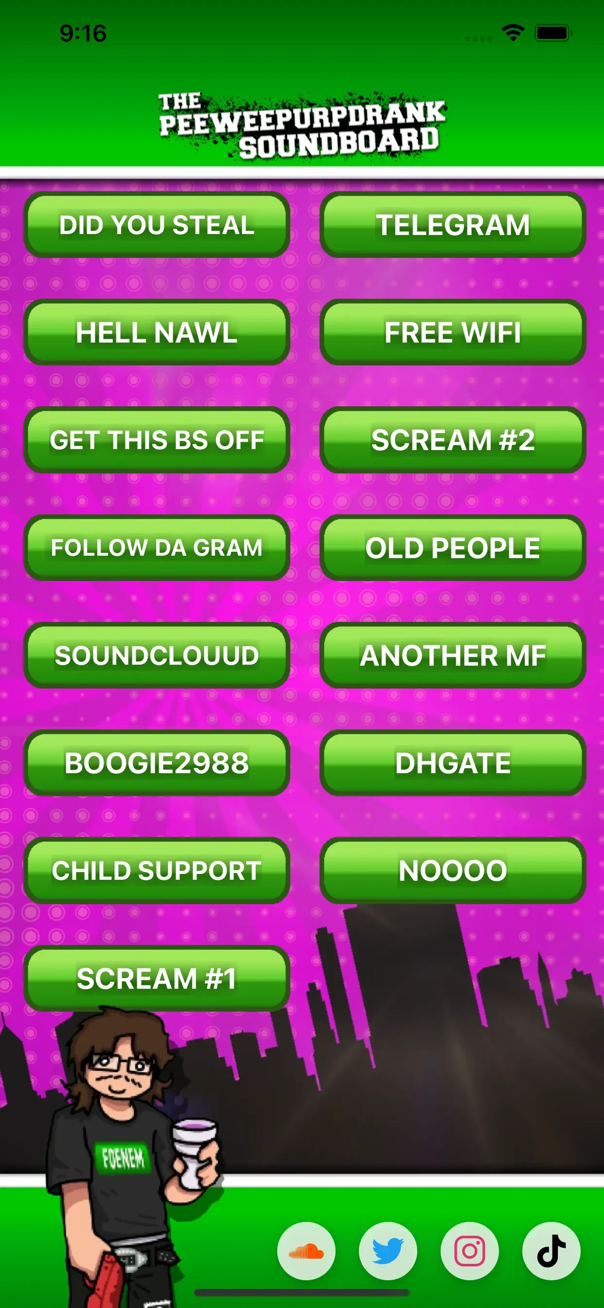 PeeWee Purpdrank's Soundboard app store screenshot 3 — Entertainment (iOS)