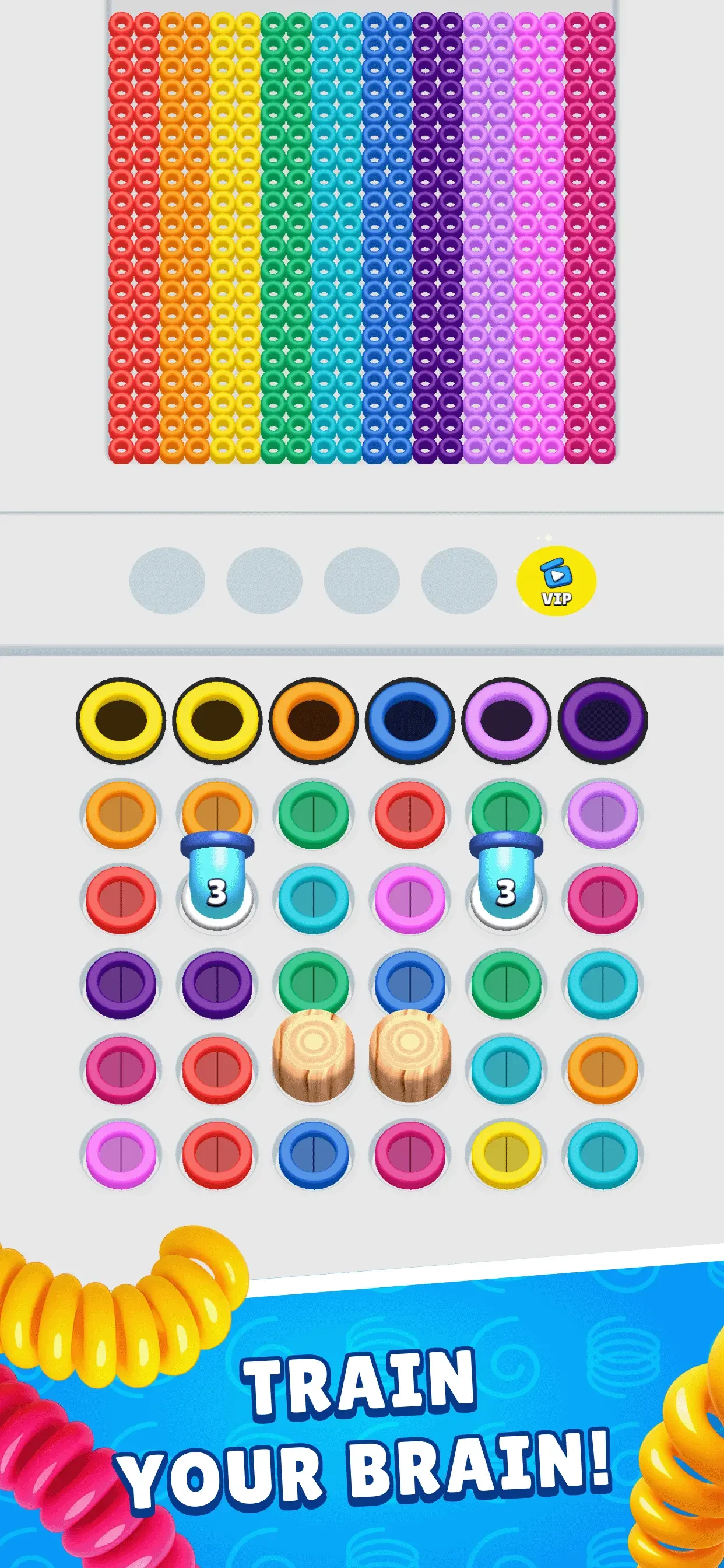 Slinky Sort: Sorting Puzzle 3D app store screenshot 1 — Games (iOS)