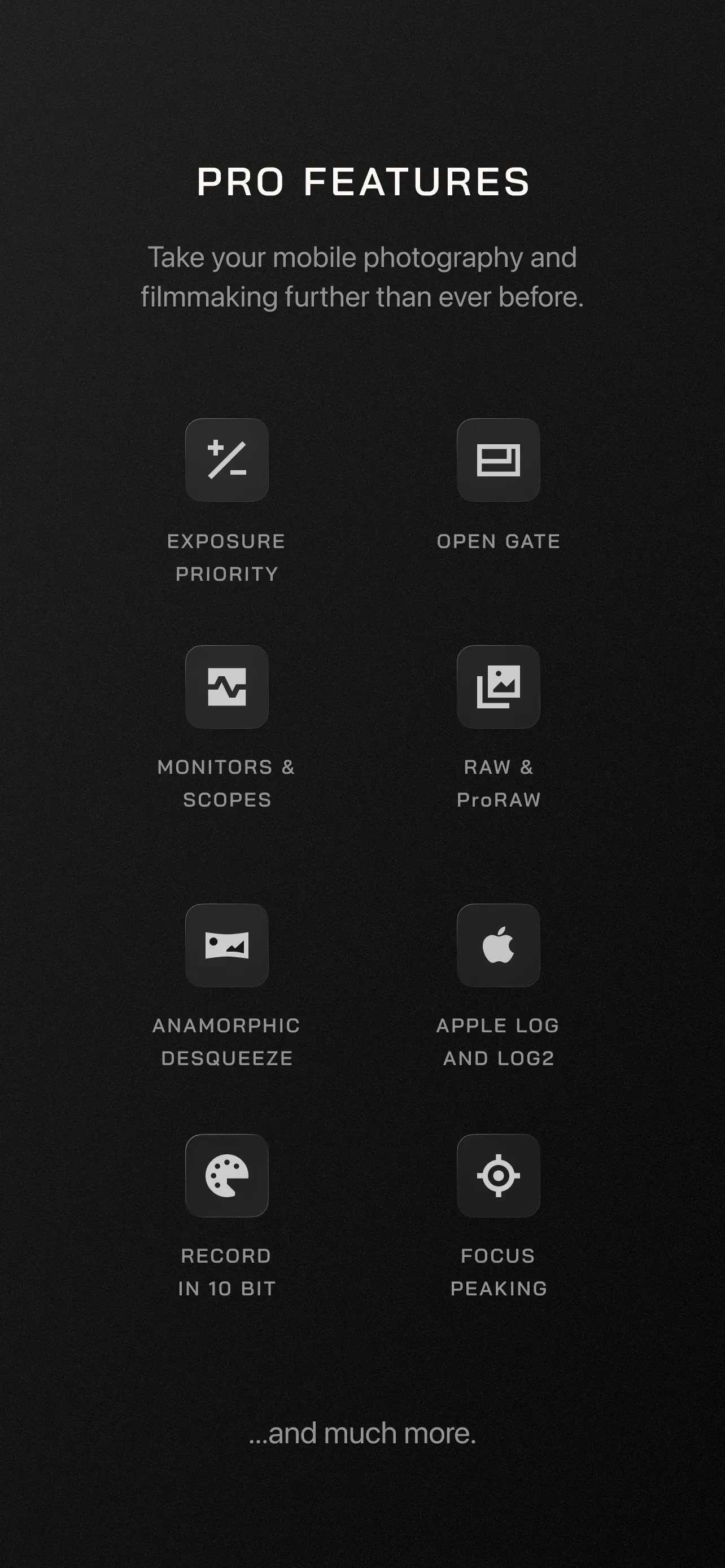 Moment Pro Camera II app store screenshot 5 — Photo & Video (iOS)