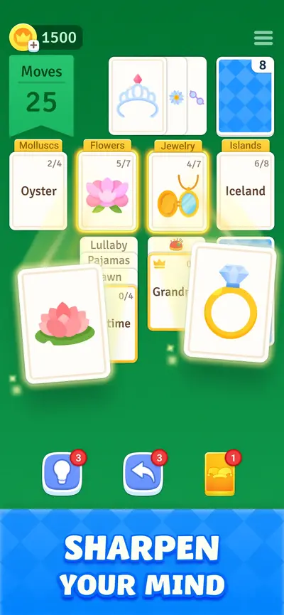 Solitaire Associations Journey app store screenshot 1 — Games (iOS)