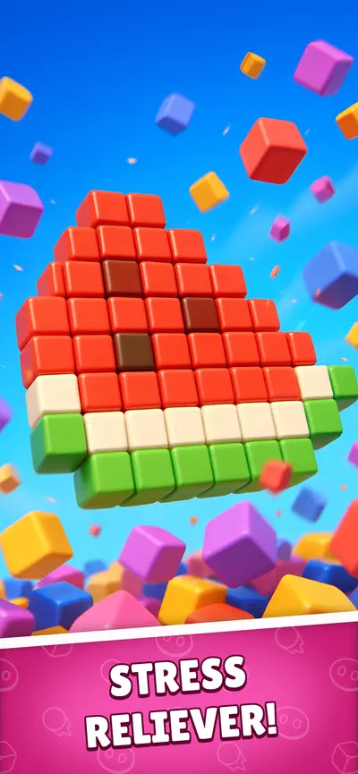 Pixel Flow! app store screenshot 1 — Games (iOS)