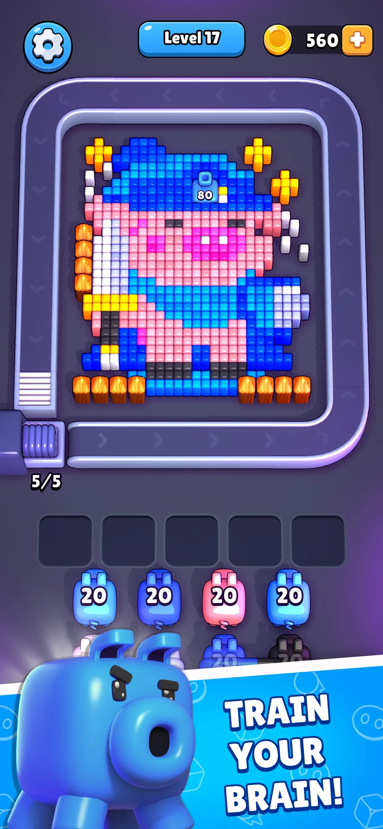 Pixel Flow! app store screenshot 2 — Games (iOS)