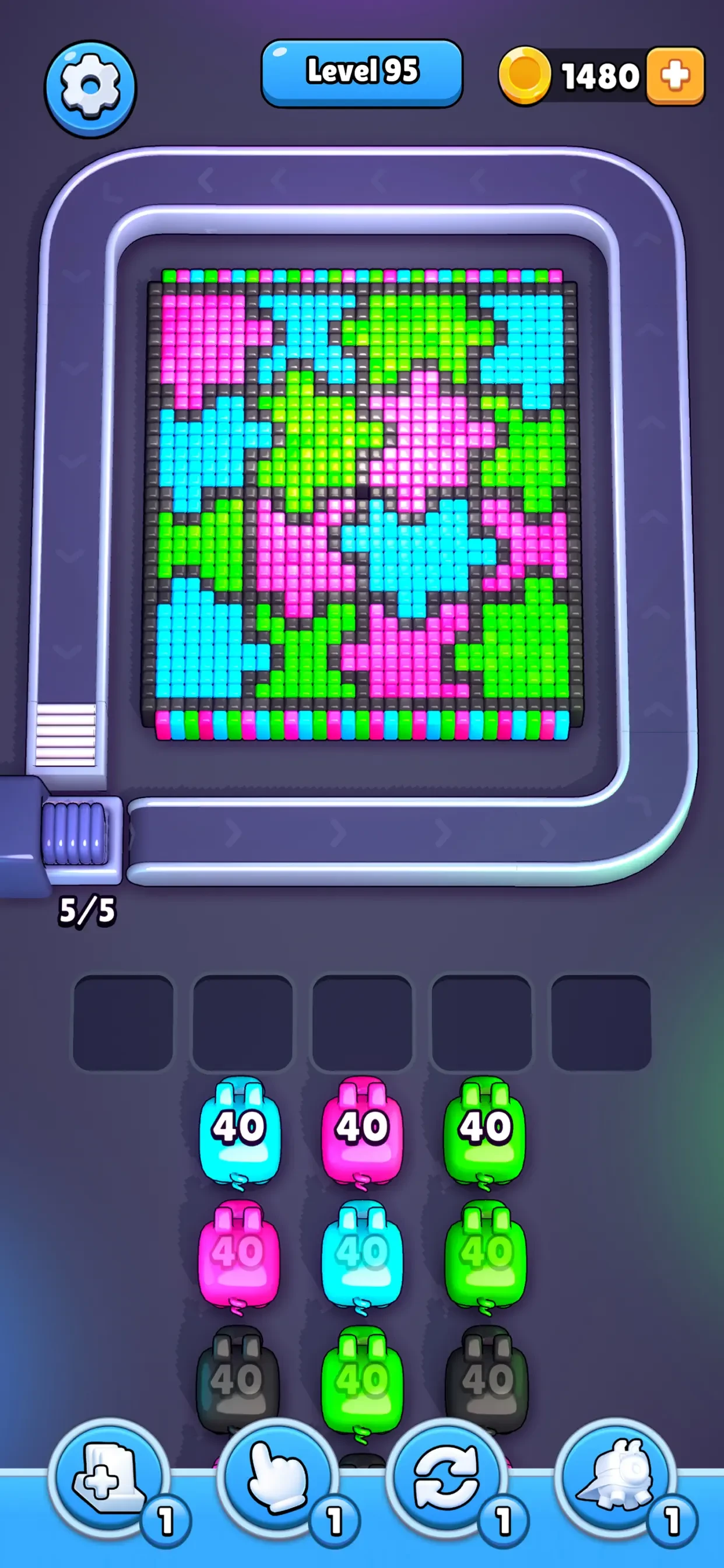 Pixel Flow! app store screenshot 6 — Games (iOS)