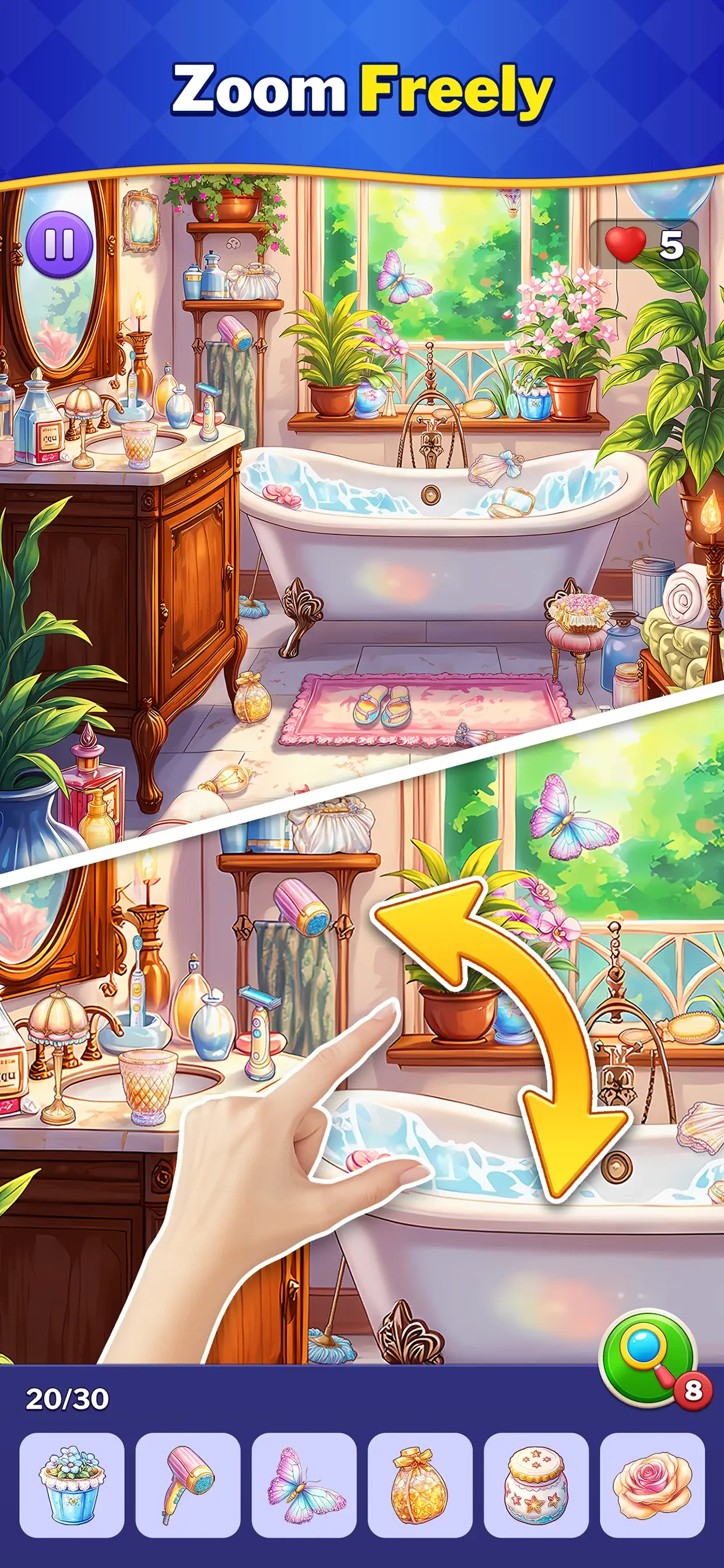 Hidden Object Games: Seek It app store screenshot 3 — Games (iOS)