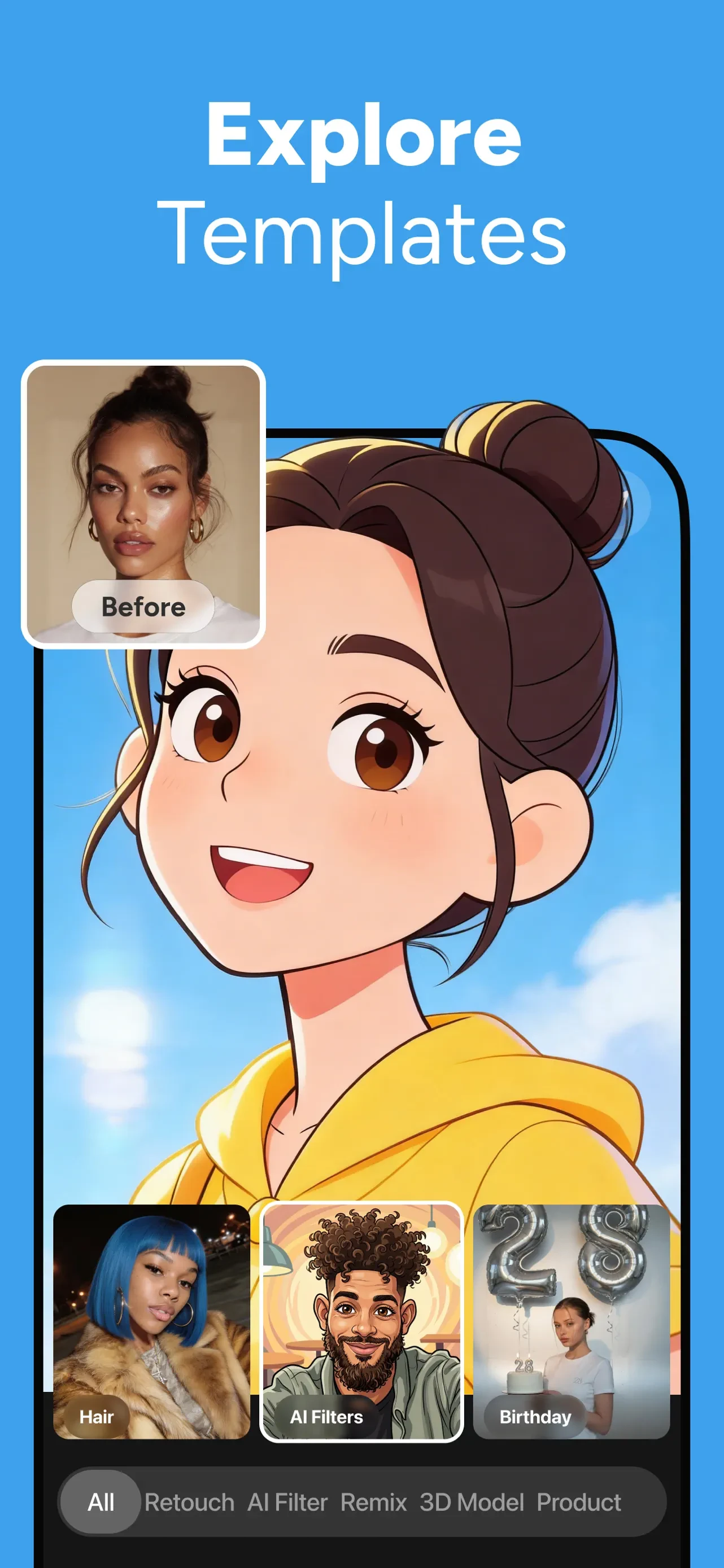 ReShoot: AI Face Photo Editor app store screenshot 7 — Unknown (iOS)