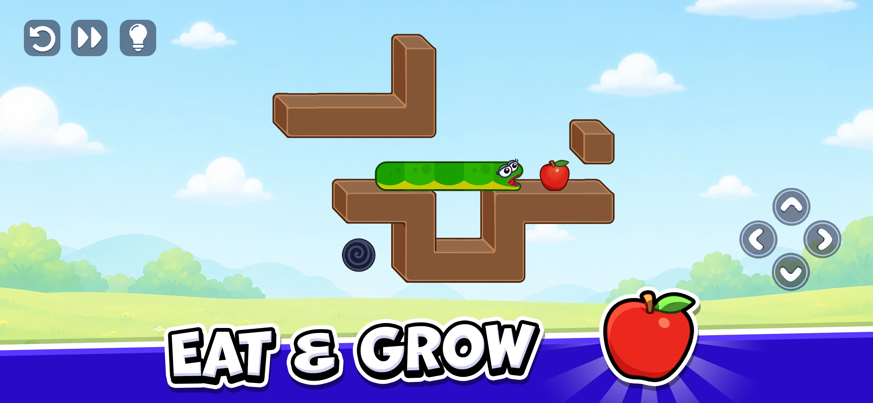 Snake Puzzle: Slither to Eat! app store screenshot 1 — Games (iOS)