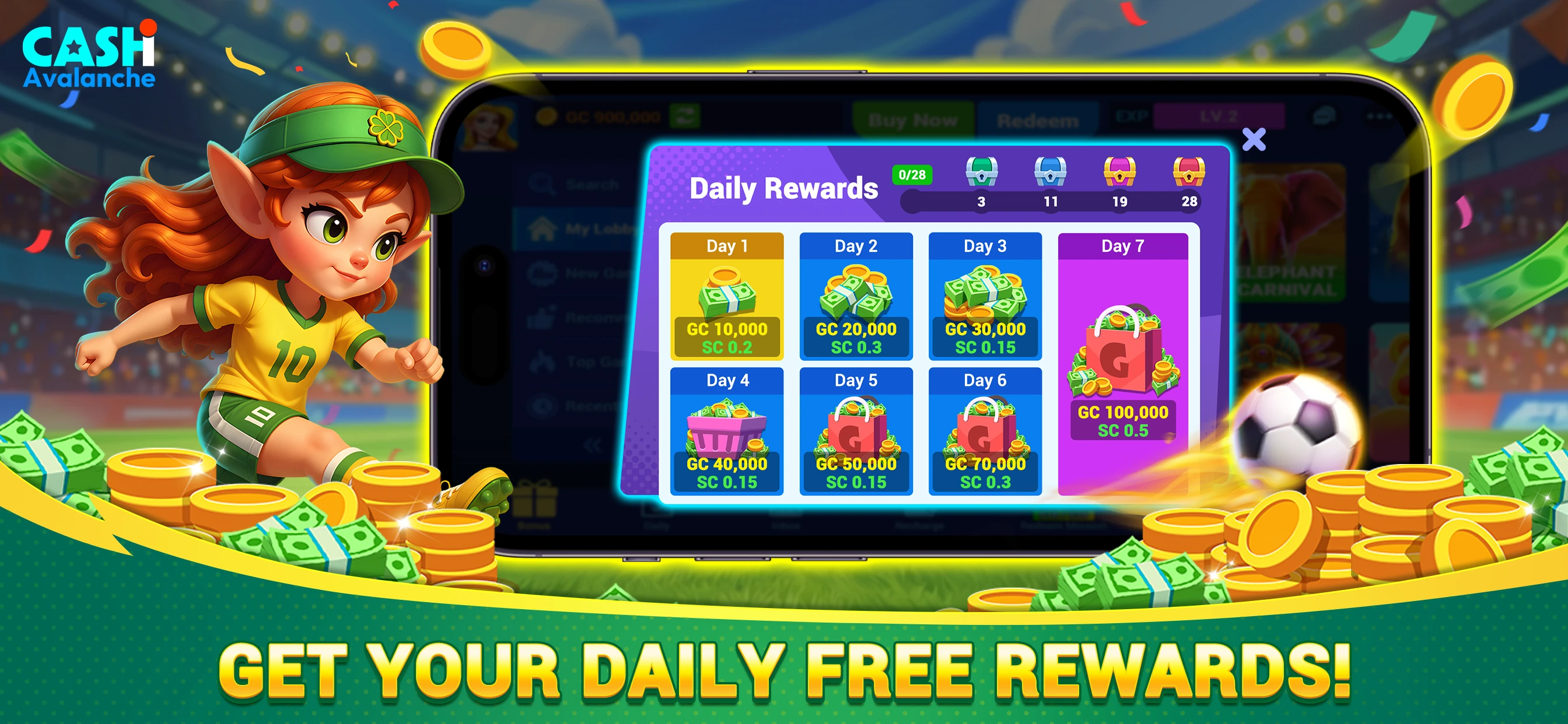 Cash Avalanche:Casino Slot app store screenshot 5 — Games (iOS)