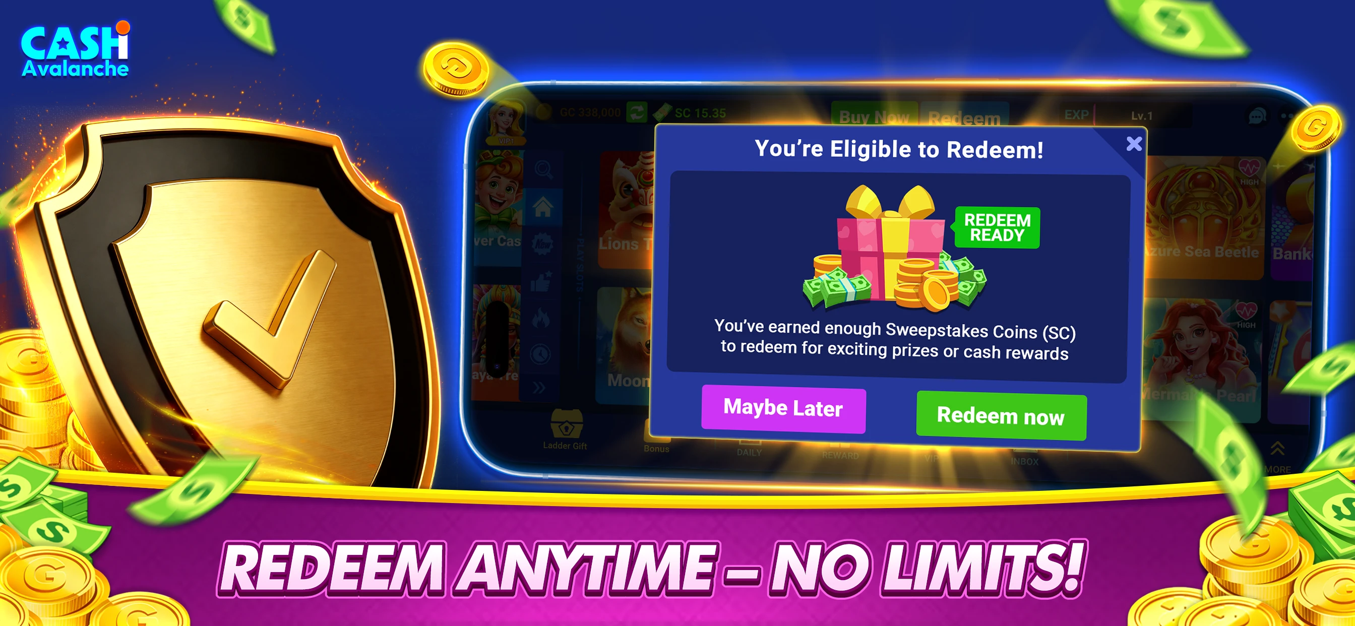 Cash Avalanche:Casino Slot app store screenshot 1 — Games (iOS)