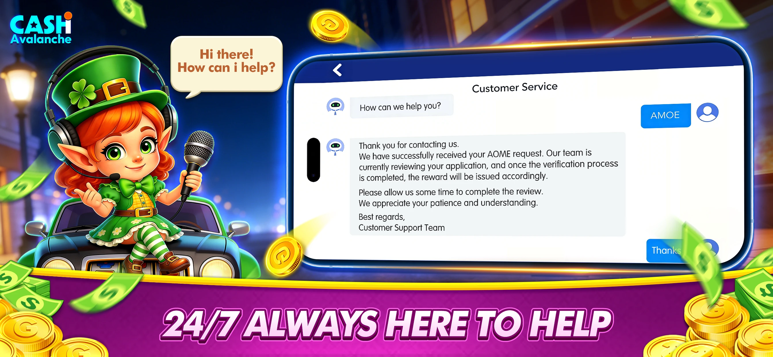 Cash Avalanche:Casino Slot app store screenshot 5 — Games (iOS)