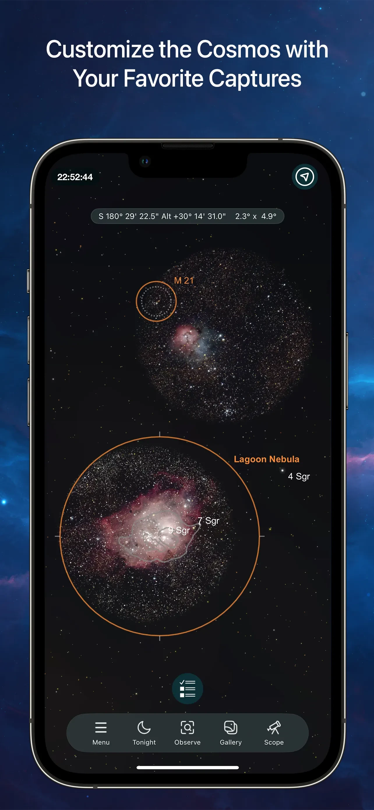 SkySafari 8 Plus app store screenshot 1 — Reference (iOS)