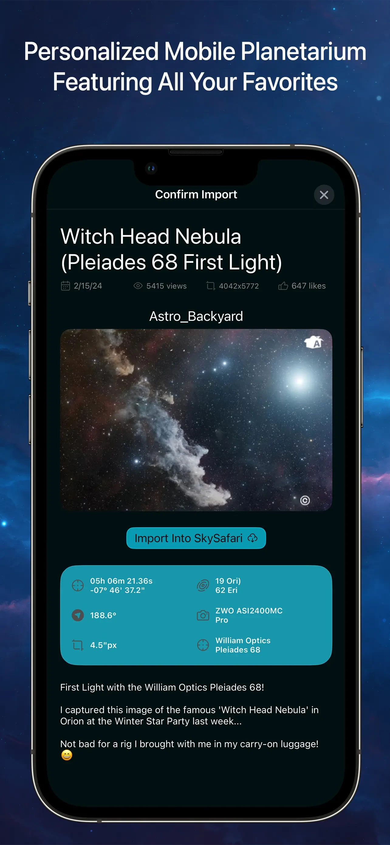 SkySafari 8 Plus app store screenshot 6 — Reference (iOS)