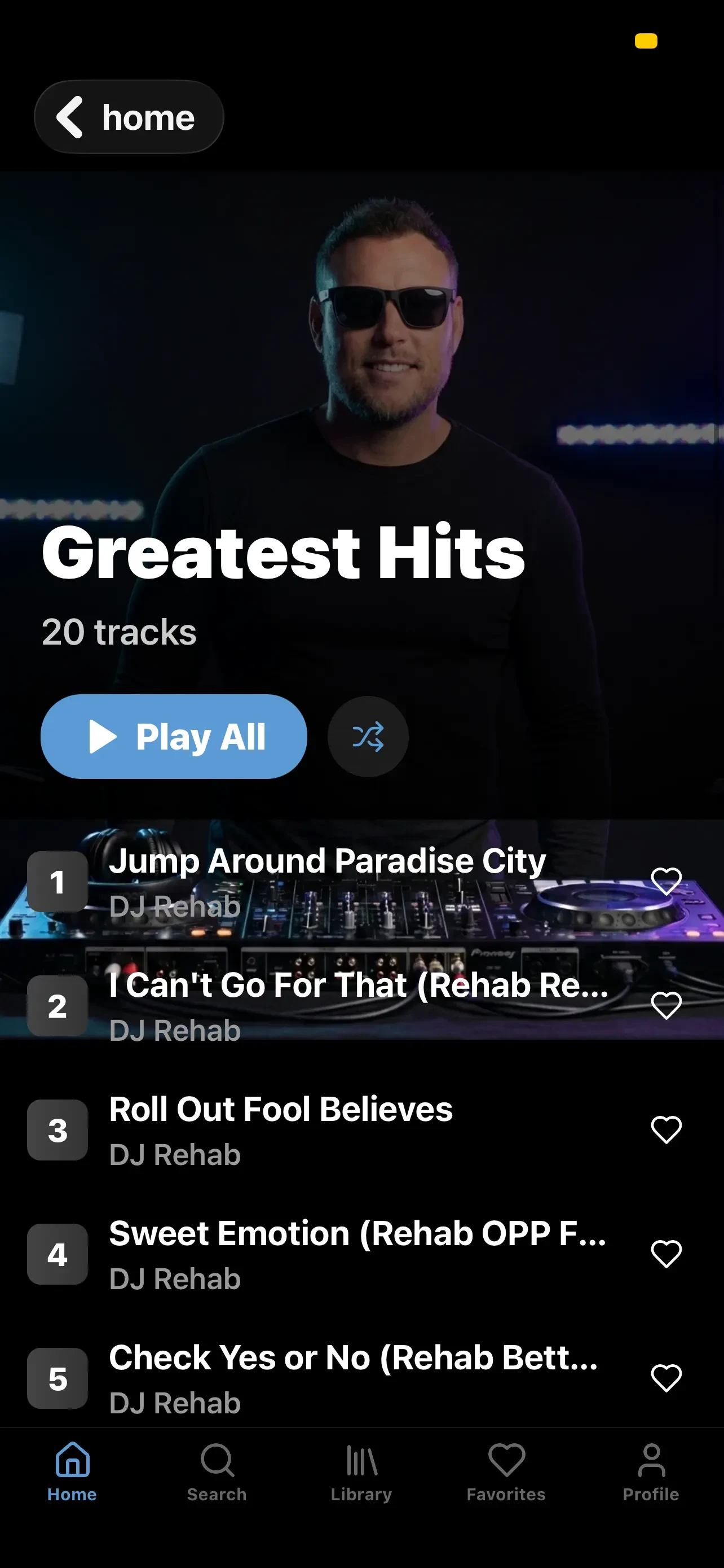 DJ Rehab Music app store screenshot 2 — Unknown (iOS)