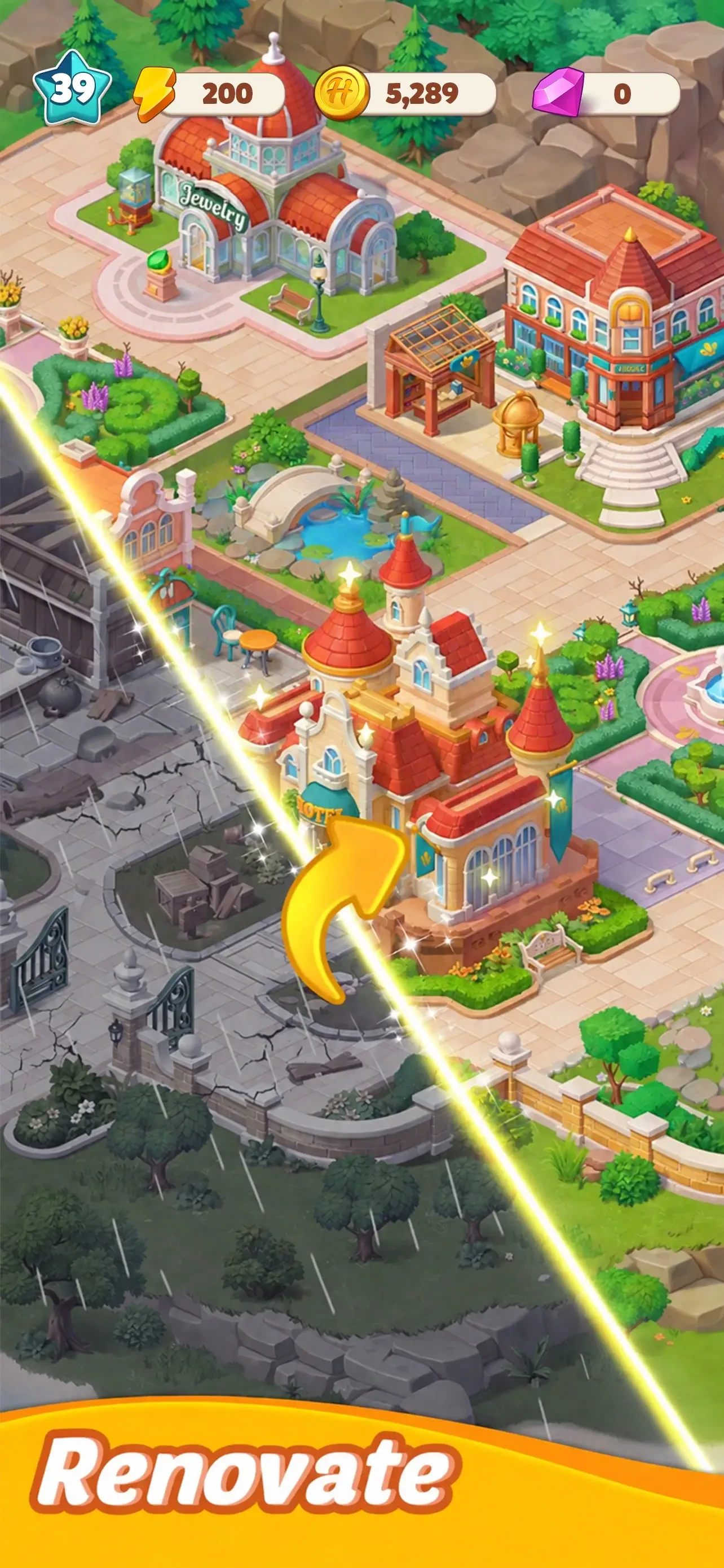 Hotel Legacy: Merge Game app store screenshot 4 — Games (iOS)