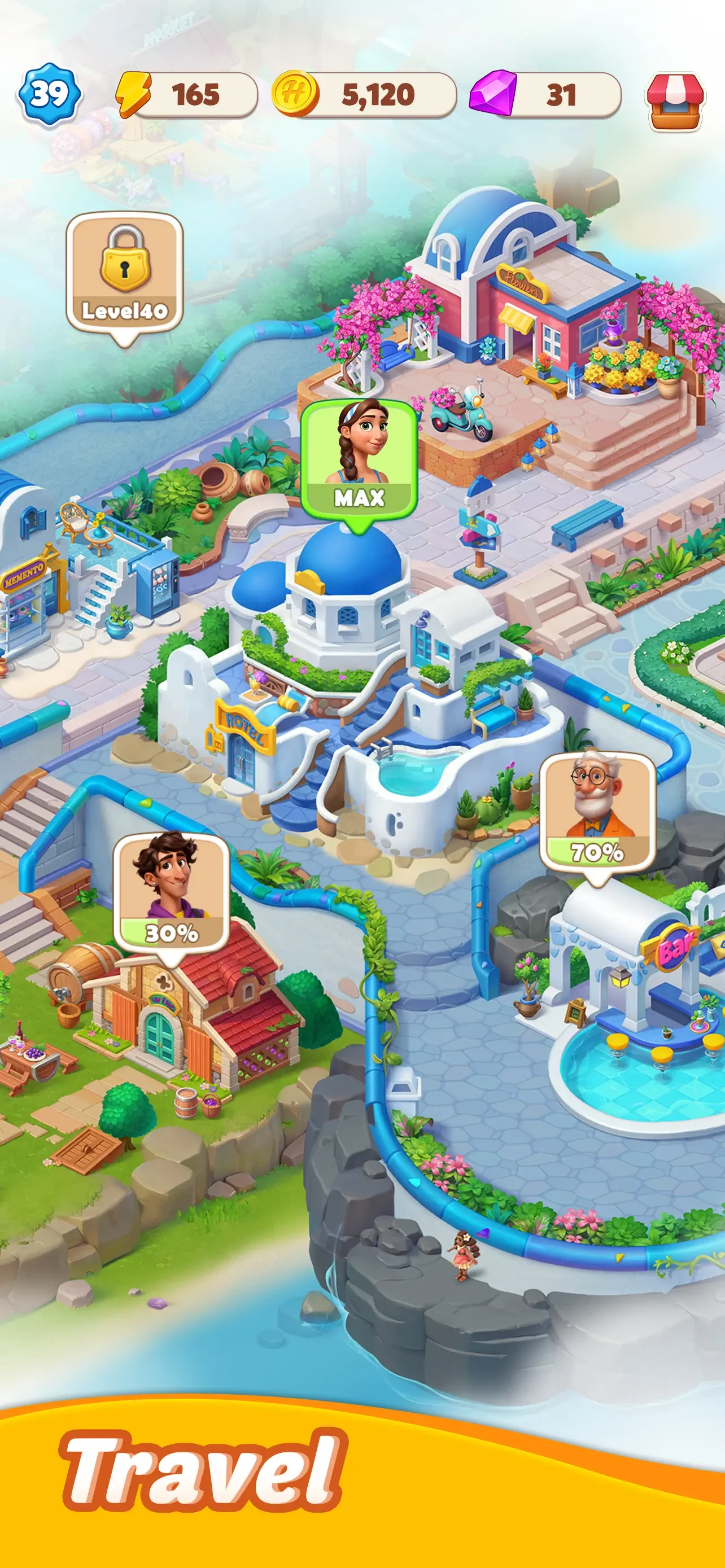 Hotel Legacy: Merge Game app store screenshot 3 — Games (iOS)