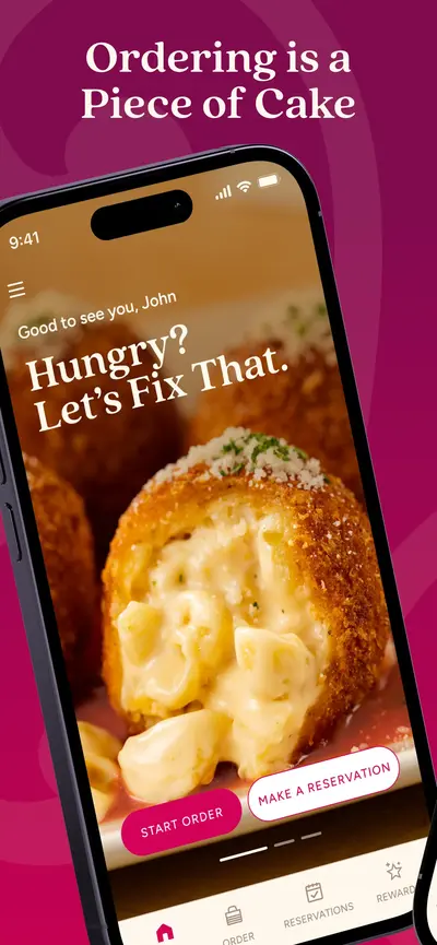 The Cheesecake Factory app store screenshot 1 — Food & Drink (iOS)