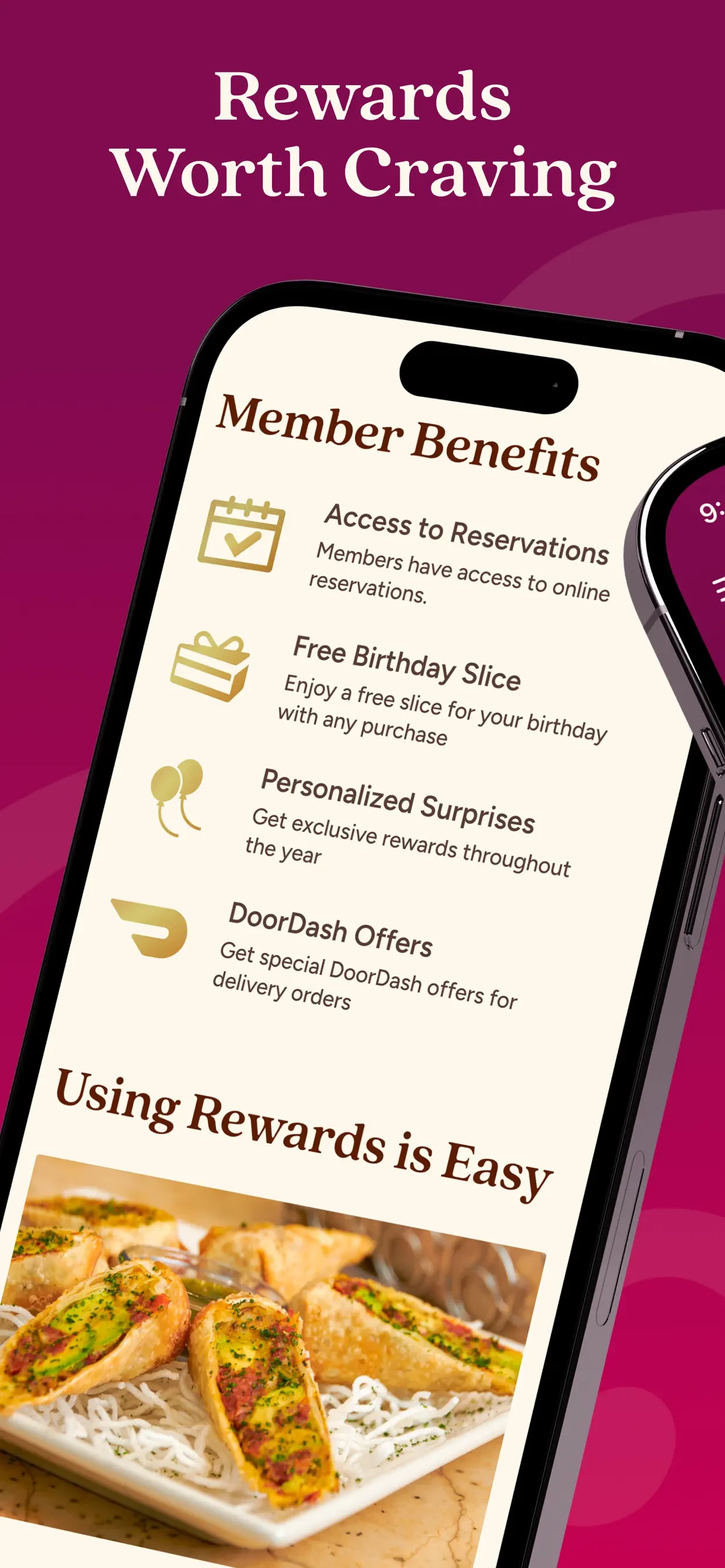 The Cheesecake Factory app store screenshot 2 — Food & Drink (iOS)