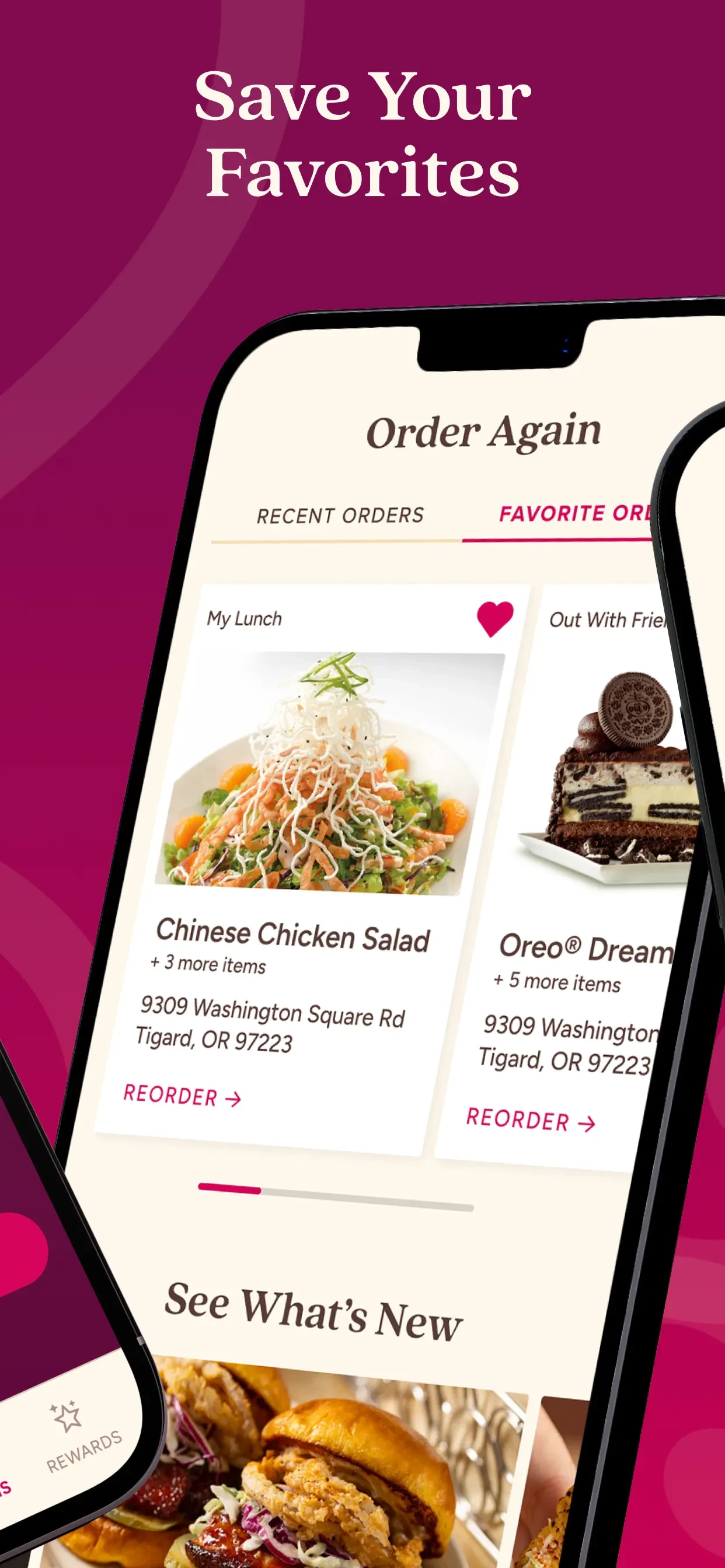 The Cheesecake Factory app store screenshot 4 — Food & Drink (iOS)