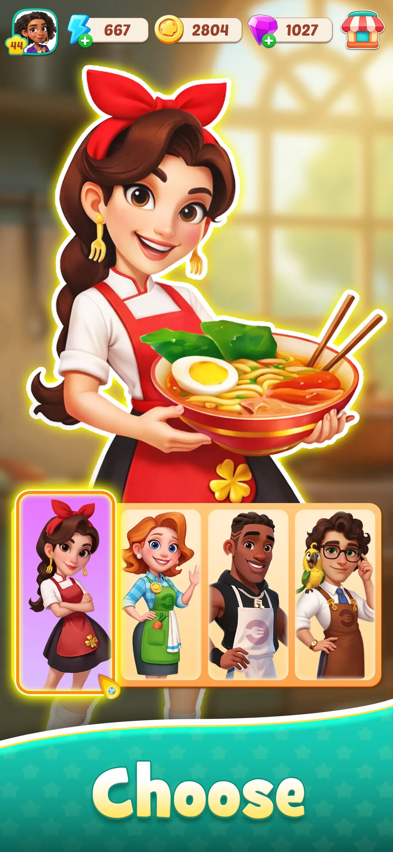 Foodstars: Merge & Cook app store screenshot 1 — Games (iOS)