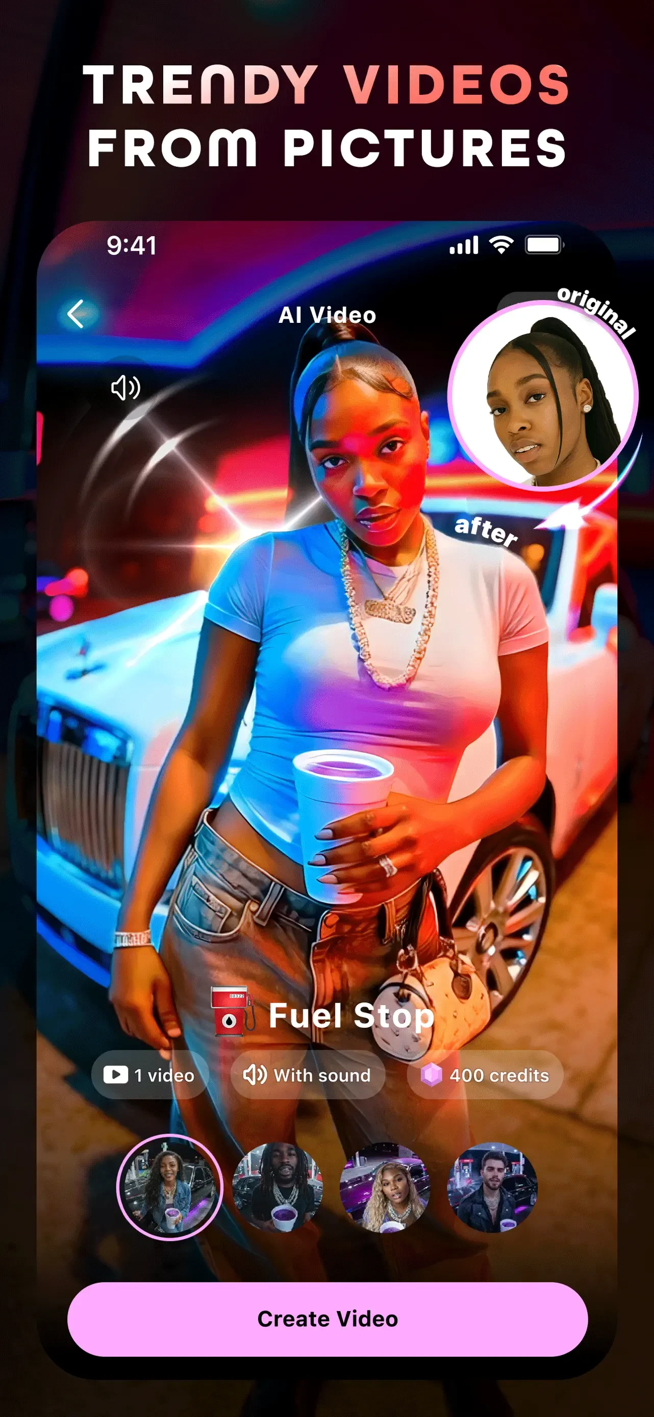 AI Maker: Photo Video Filters app store screenshot 4 — Unknown (iOS)