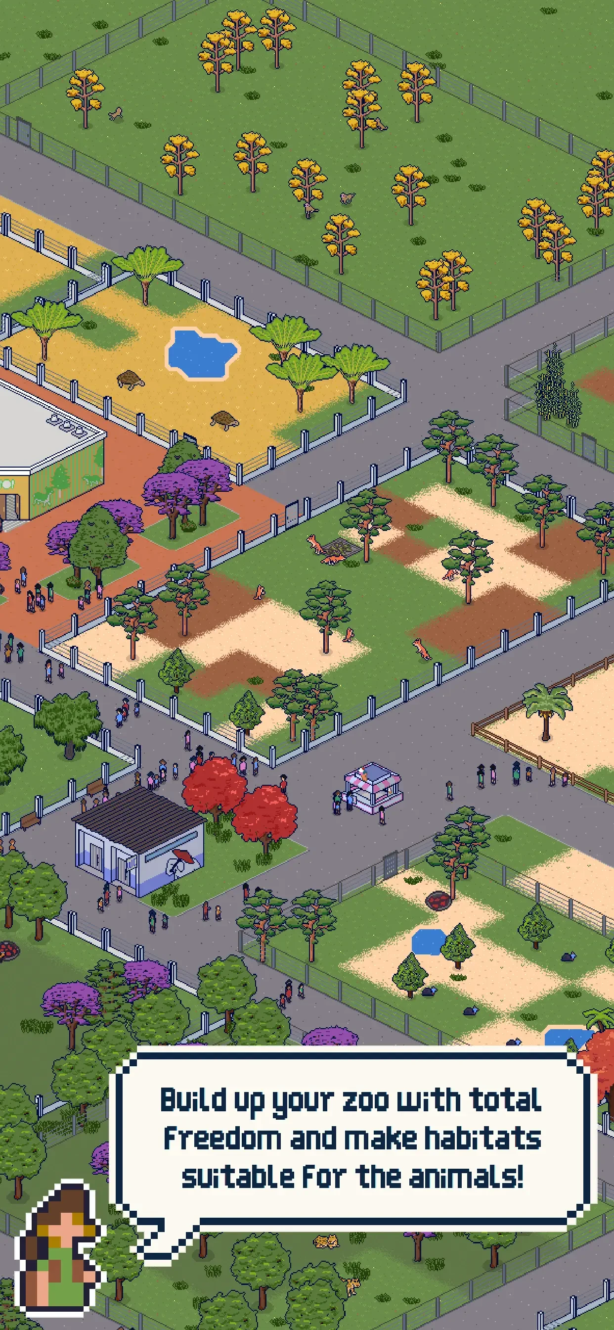 Retro Zoo CEO app store screenshot 1 — Games (iOS)