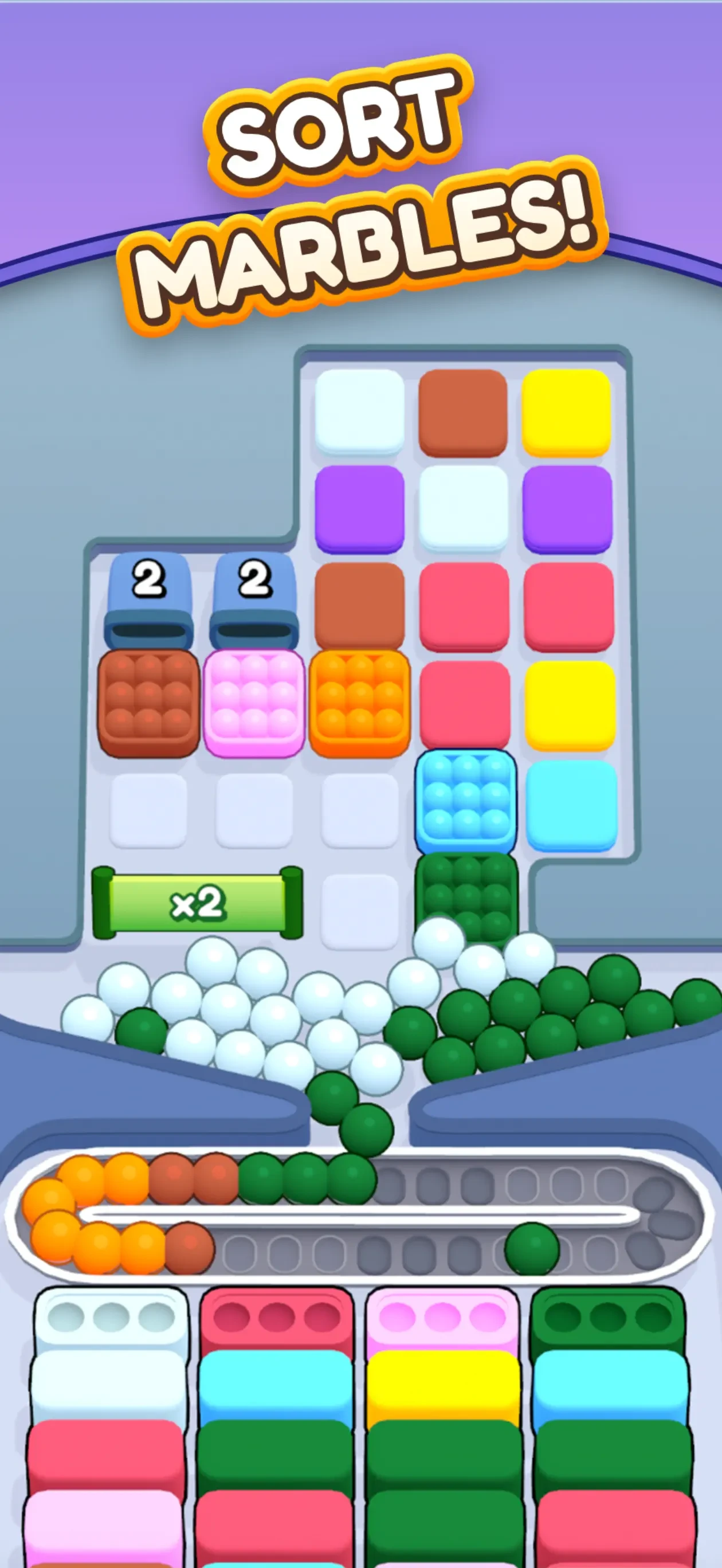 Marble Sort! app store screenshot 1 — Games (iOS)
