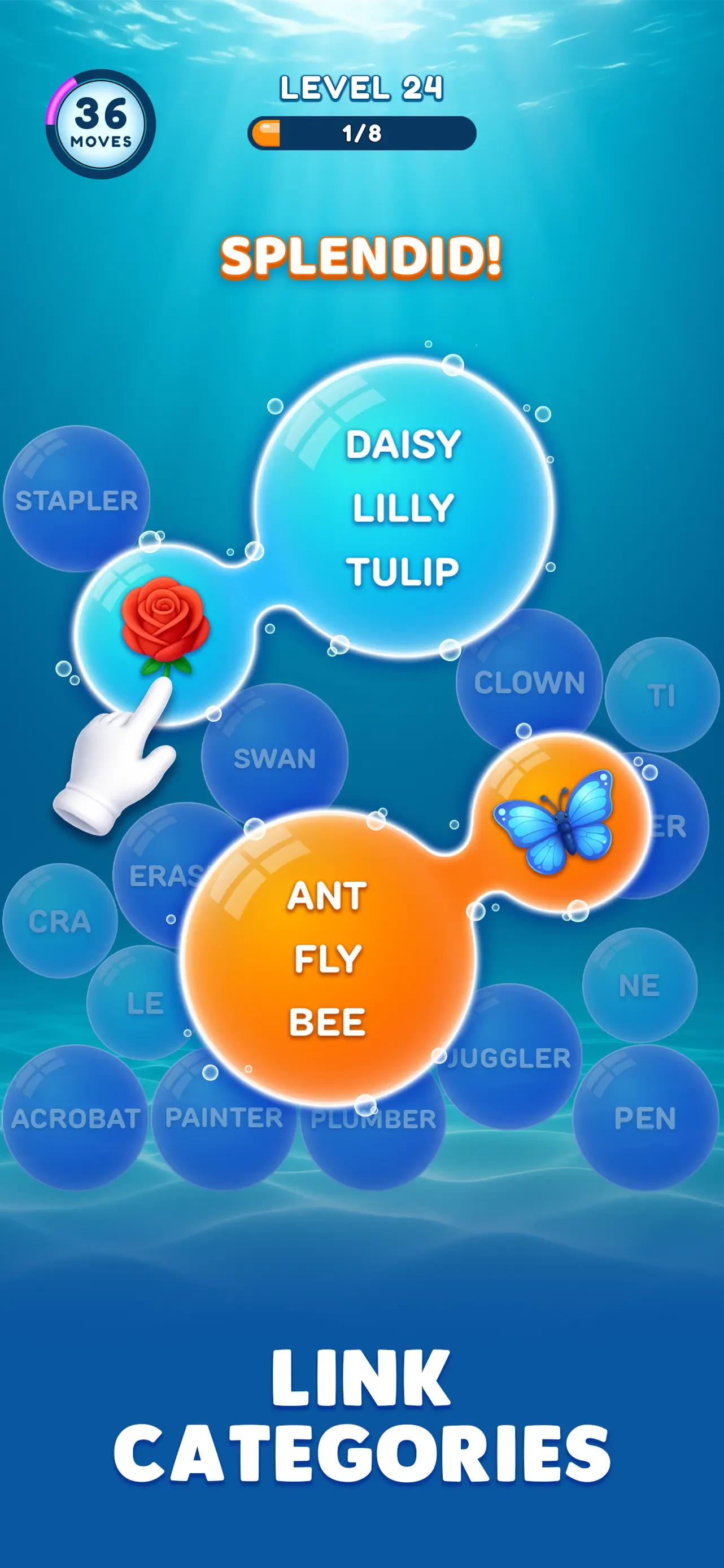 Bubble Word Jam app store screenshot 5 — Games (iOS)