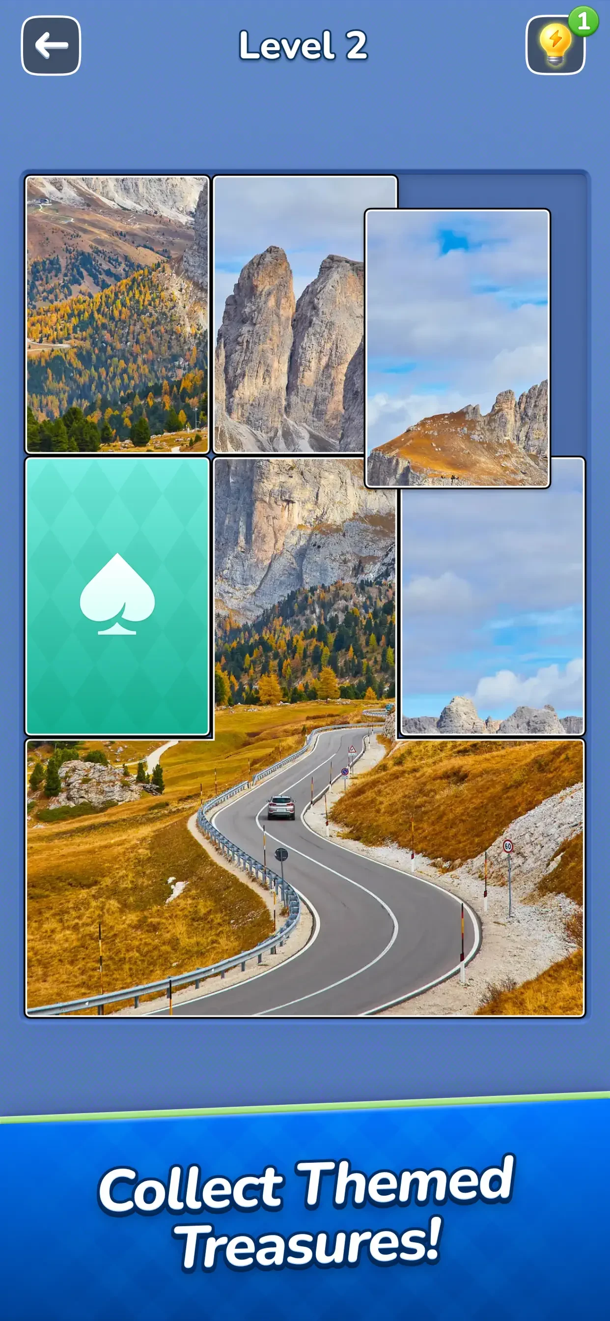 Jigsawcard Solitaire Puzzle app store screenshot 1 — Games (iOS)