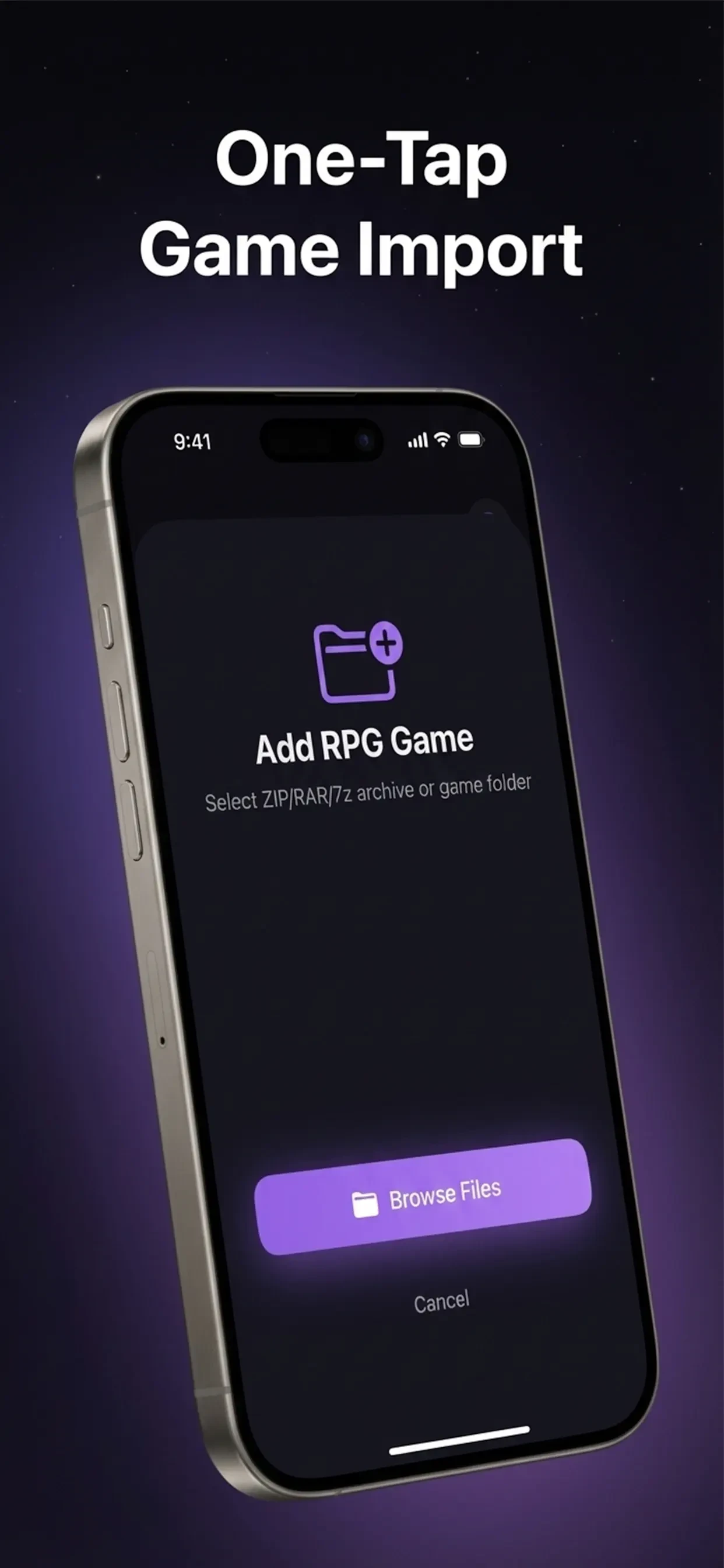 RPGPlayer - An RPGMaker Player app store screenshot 5 — Utilities (iOS)