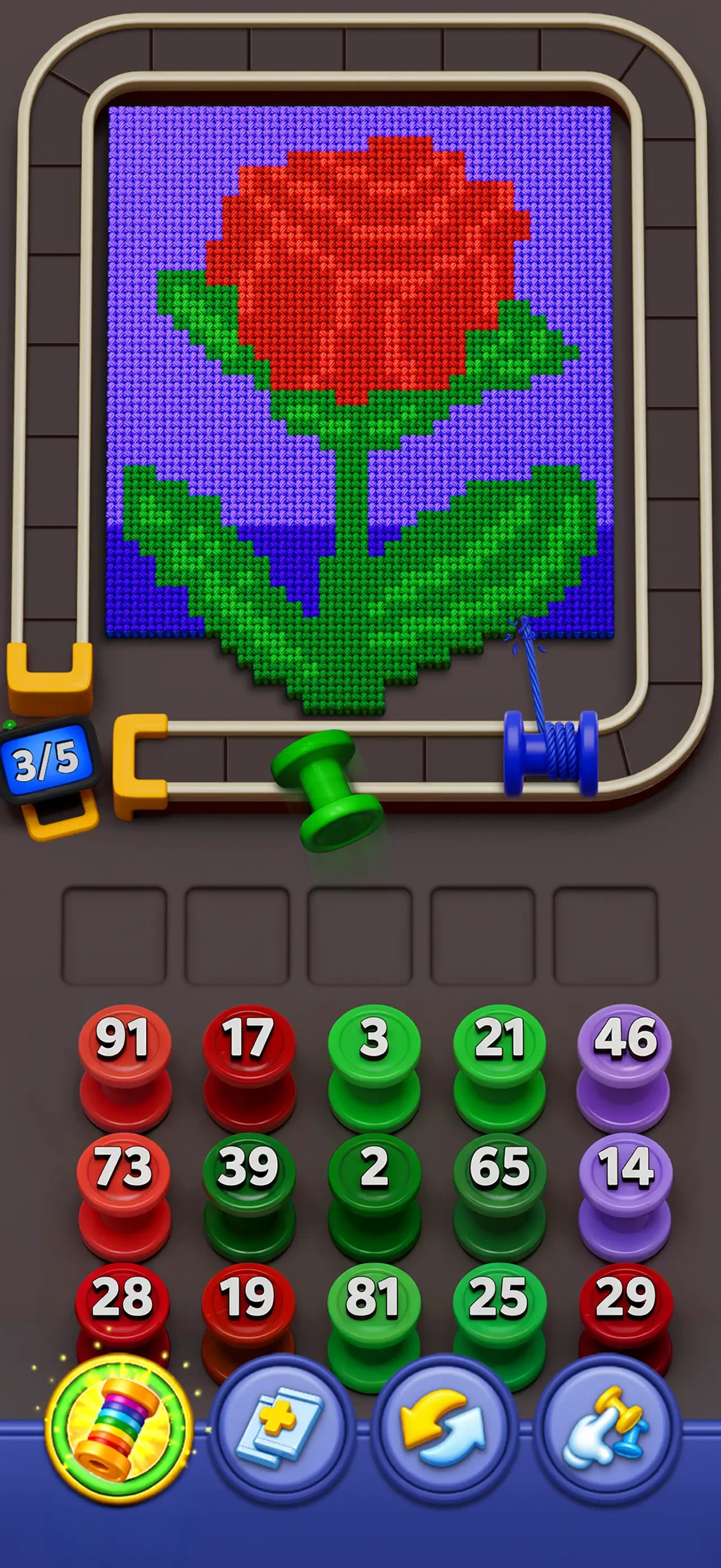 Yarn Loop: Knit Puzzle app store screenshot 3 — Games (iOS)