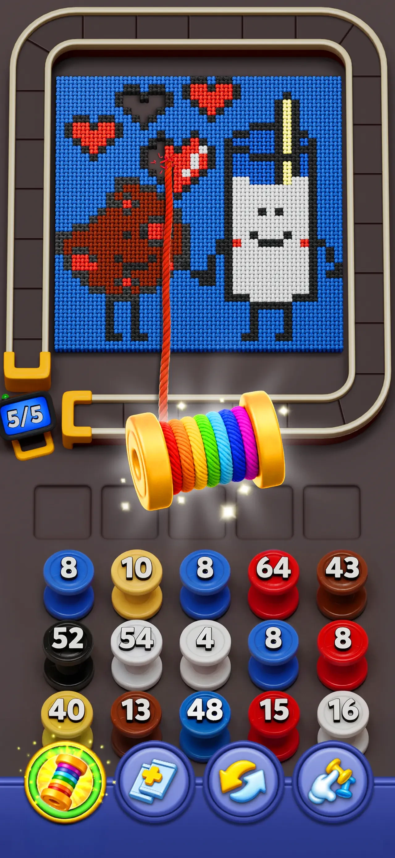 Yarn Loop: Knit Puzzle app store screenshot 5 — Games (iOS)