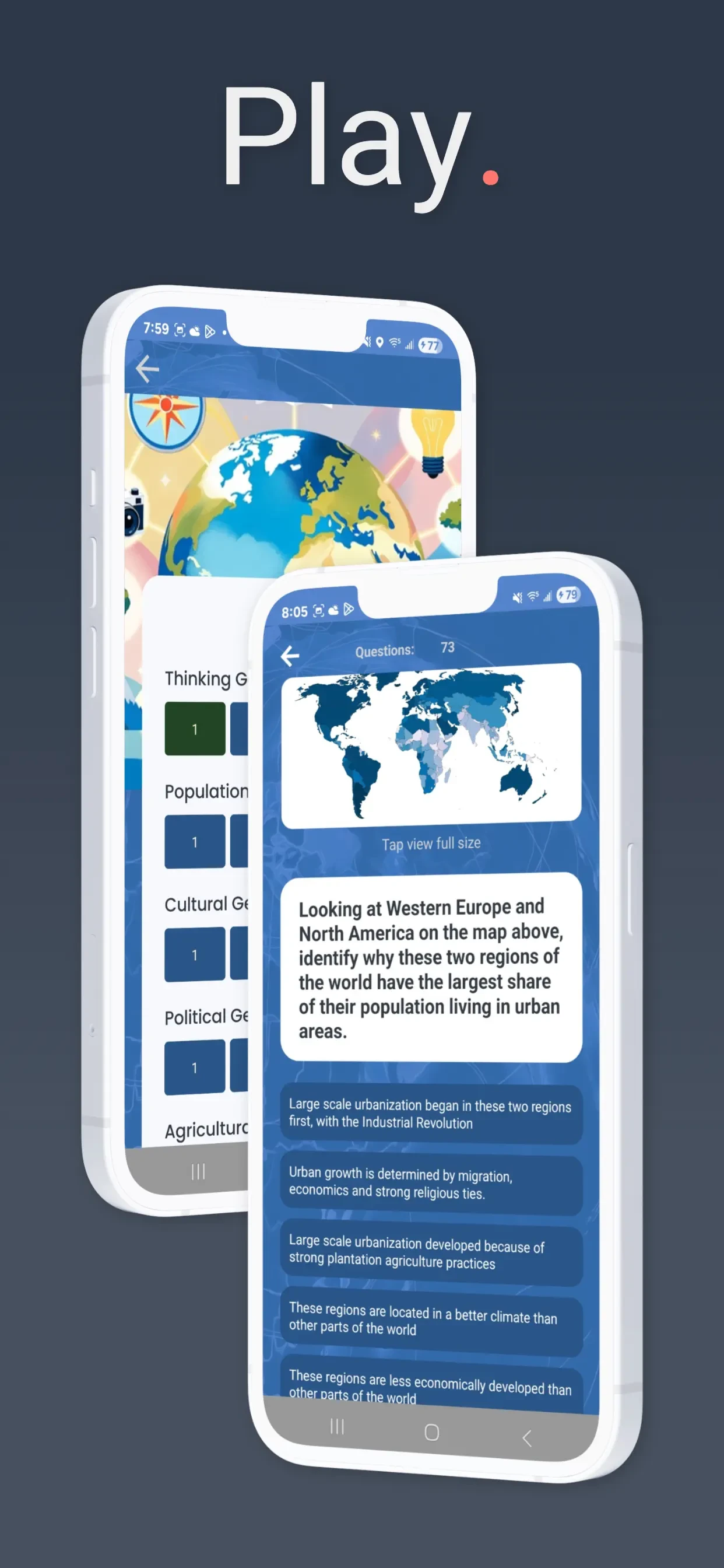 iScore5 AP Human Geography app store screenshot 3 — Education (iOS)