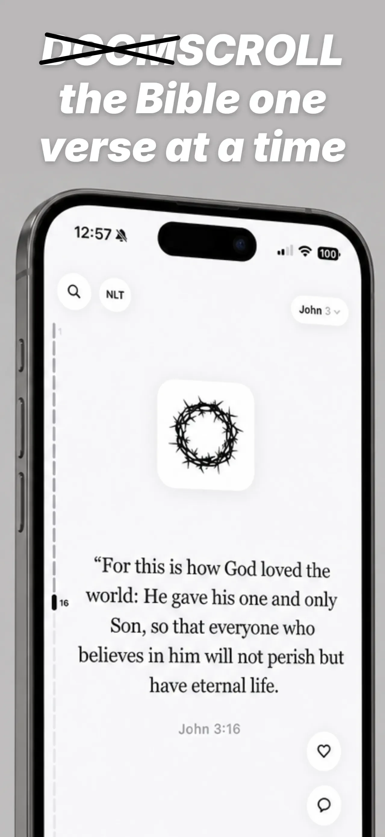 Scroll The Bible app store screenshot 1 — Unknown (iOS)