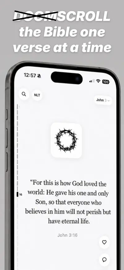 Scroll The Bible app store screenshot 1 — Unknown (iOS)