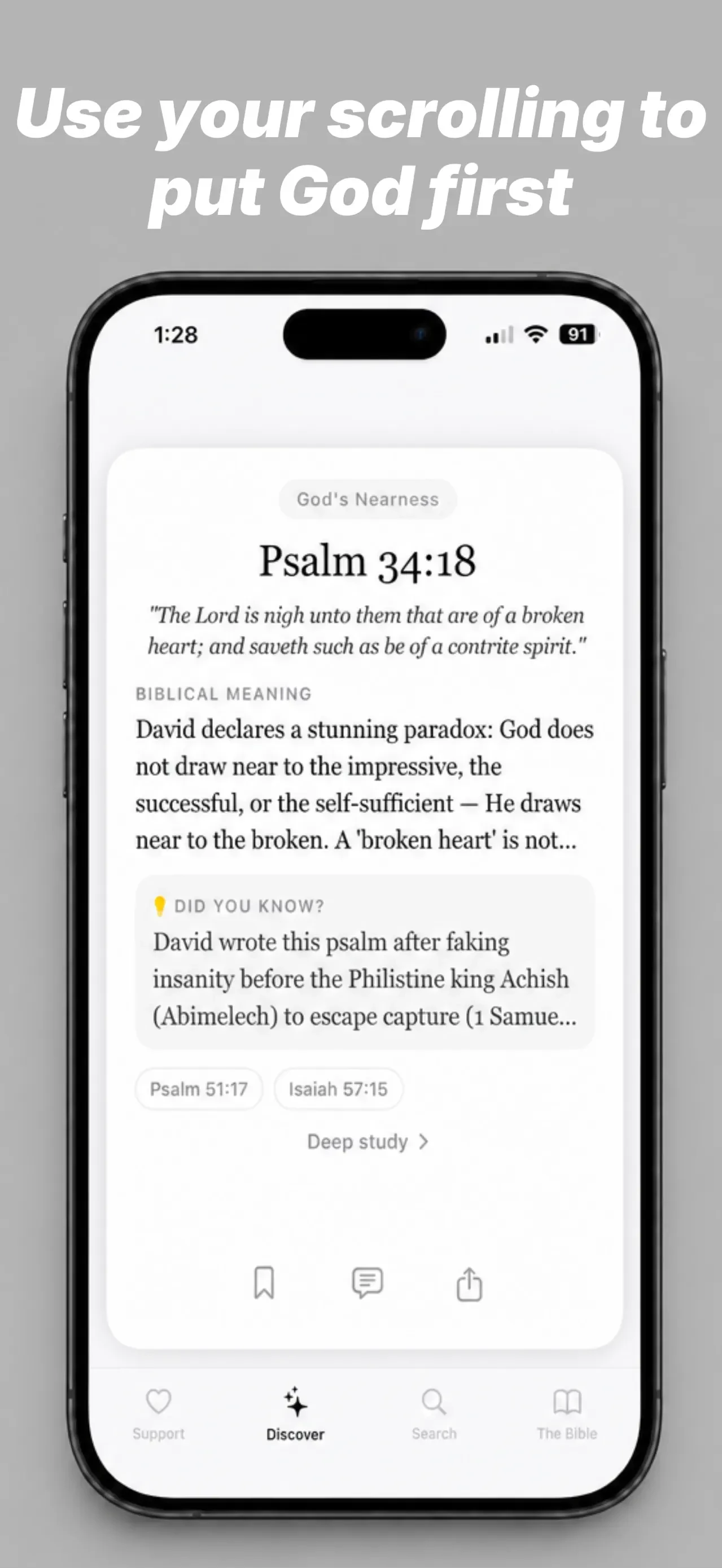 Scroll The Bible app store screenshot 2 — Unknown (iOS)