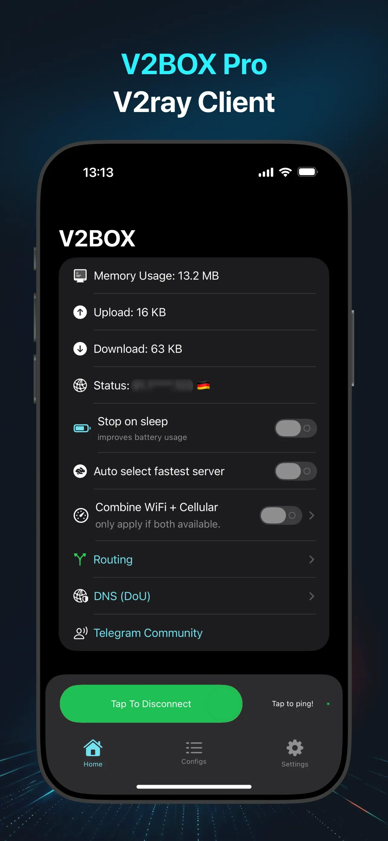 V2Box Pro - V2ray Client app store screenshot 1 — Utilities (iOS)