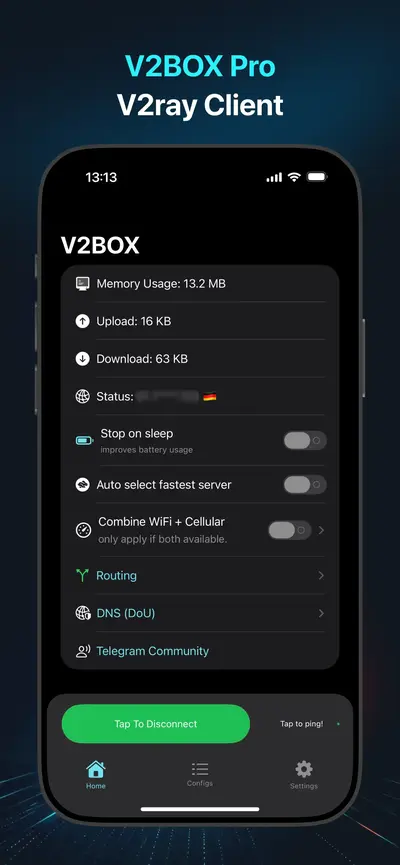 V2Box Pro - V2ray Client app store screenshot 1 — Utilities (iOS)