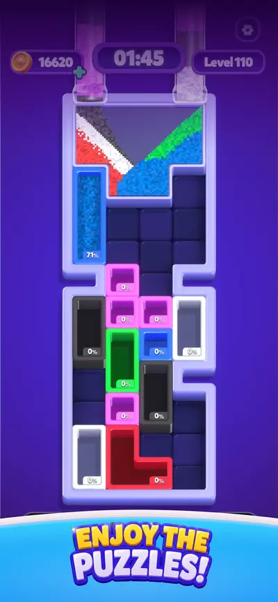 Sand Blocks: Drop Puzzle app store screenshot 1 — Games (iOS)