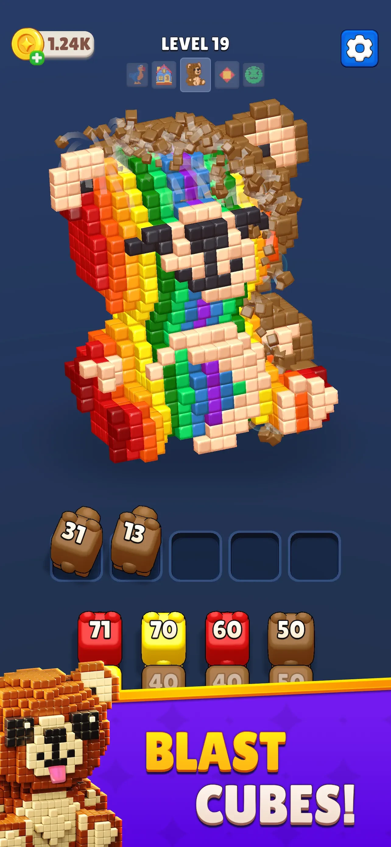 Cube Land Puzzle Game app store screenshot 1 — Games (iOS)