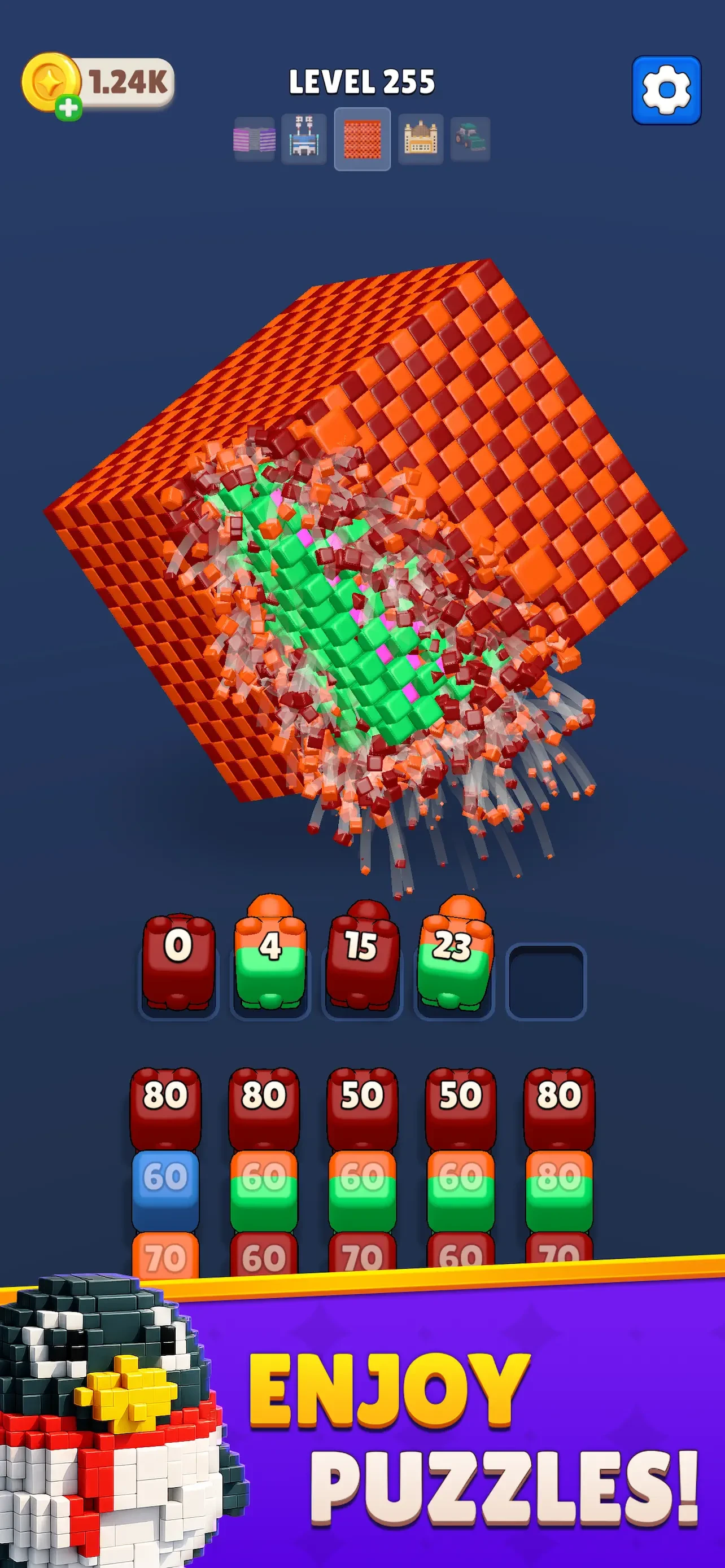 Cube Land Puzzle Game app store screenshot 2 — Games (iOS)